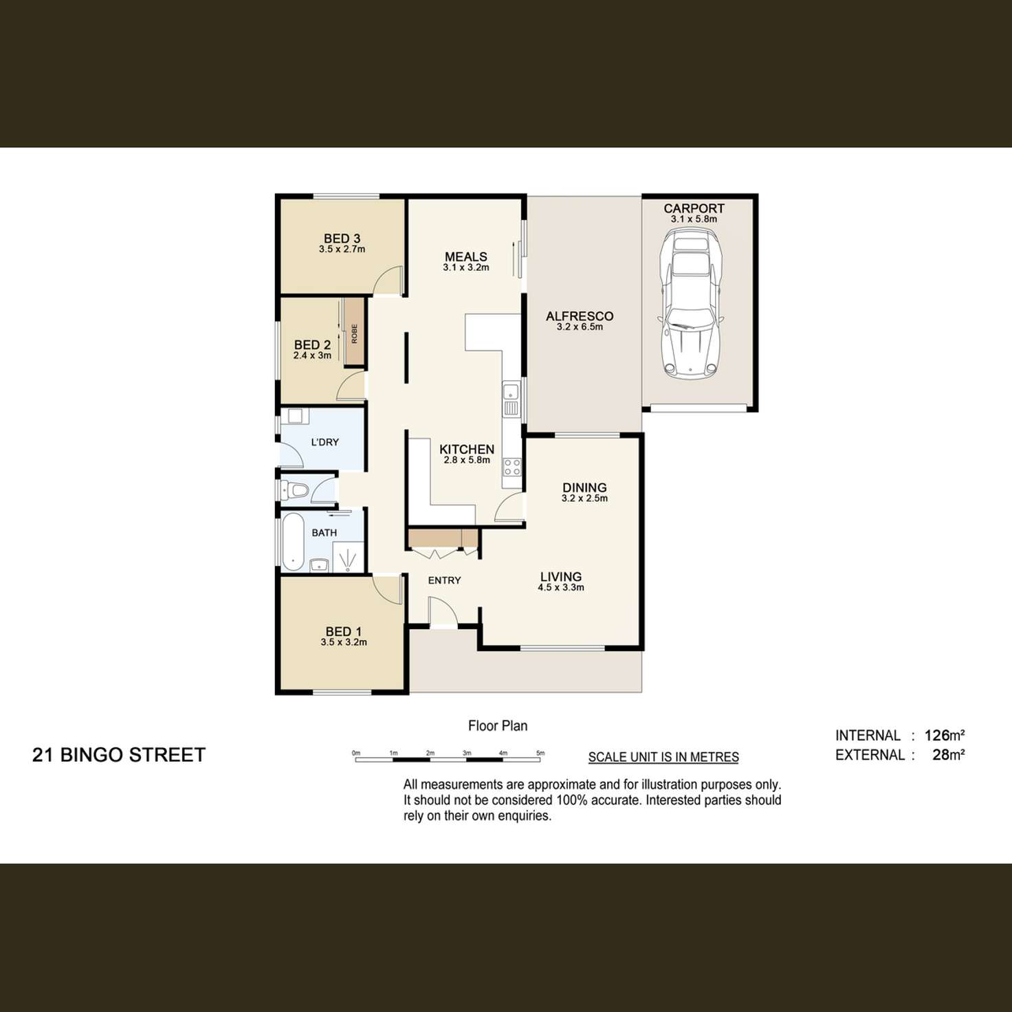 Floorplan of Homely house listing, 21 Bingo  Street, Holmview QLD 4207