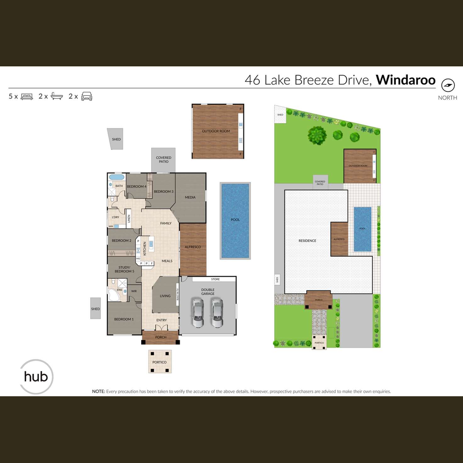 Floorplan of Homely house listing, 46 Lake Breeze Drive, Windaroo QLD 4207