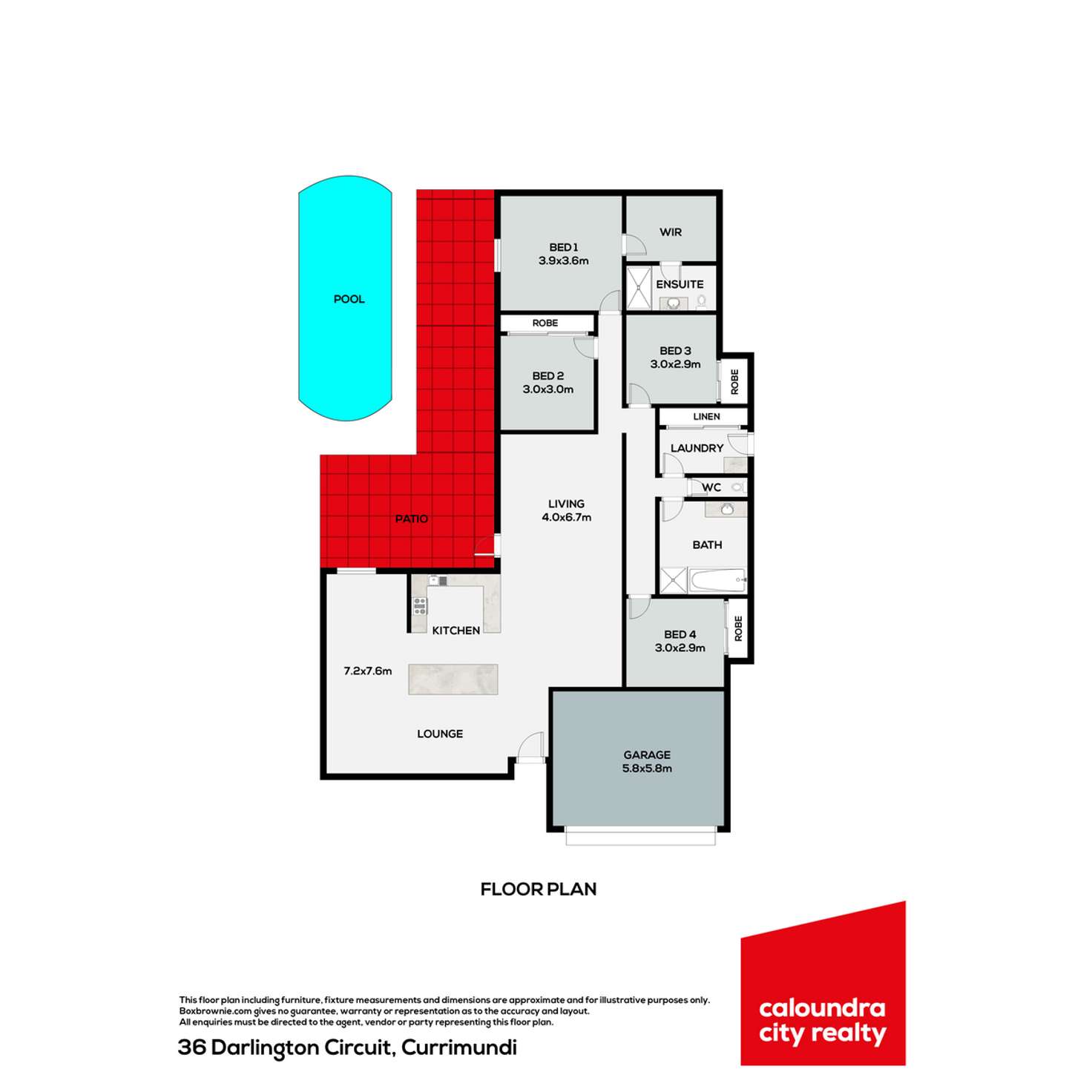 Floorplan of Homely house listing, 36 Darlington Circuit, Currimundi QLD 4551