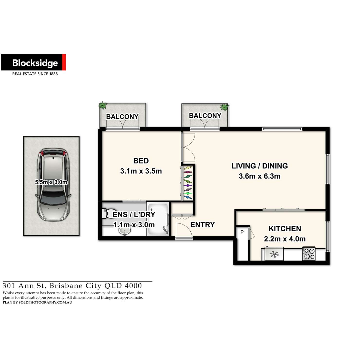 Floorplan of Homely apartment listing, 601/301 Ann Street, Brisbane City QLD 4000