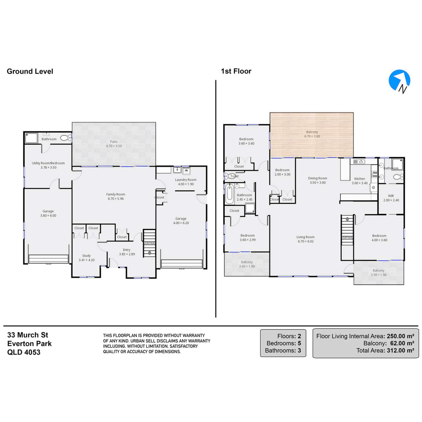 Floorplan of Homely house listing, 33 Murch Street, Everton Park QLD 4053
