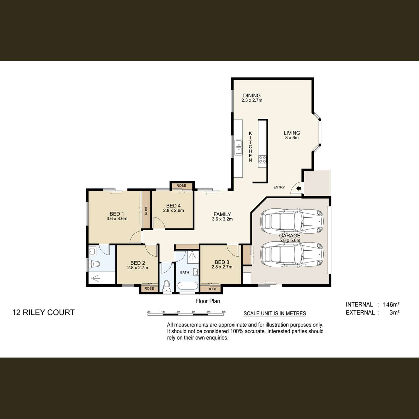 Floorplan of Homely house listing, 12 Riley Court, Windaroo QLD 4207