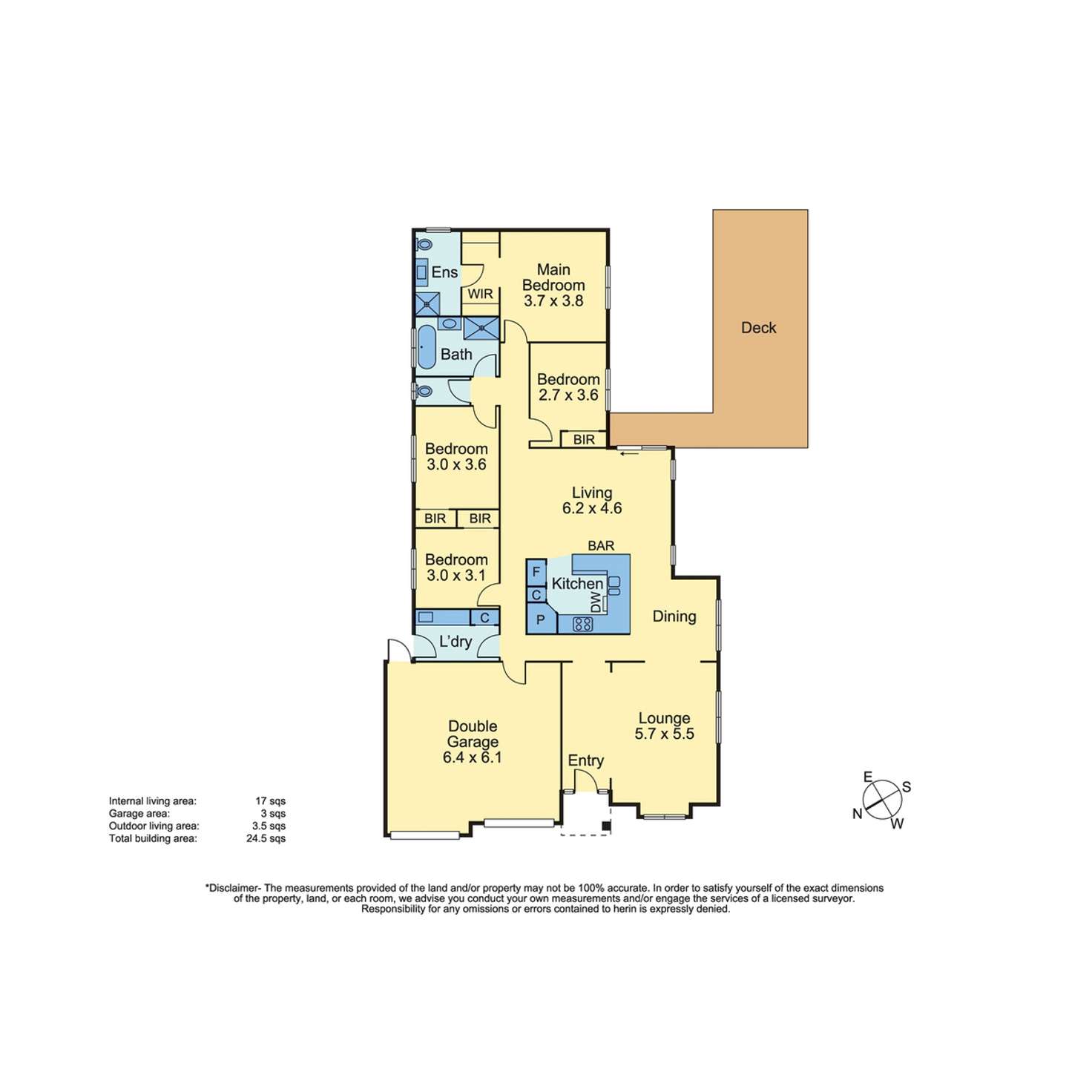Floorplan of Homely house listing, 19 Esperance Court, Mount Martha VIC 3934