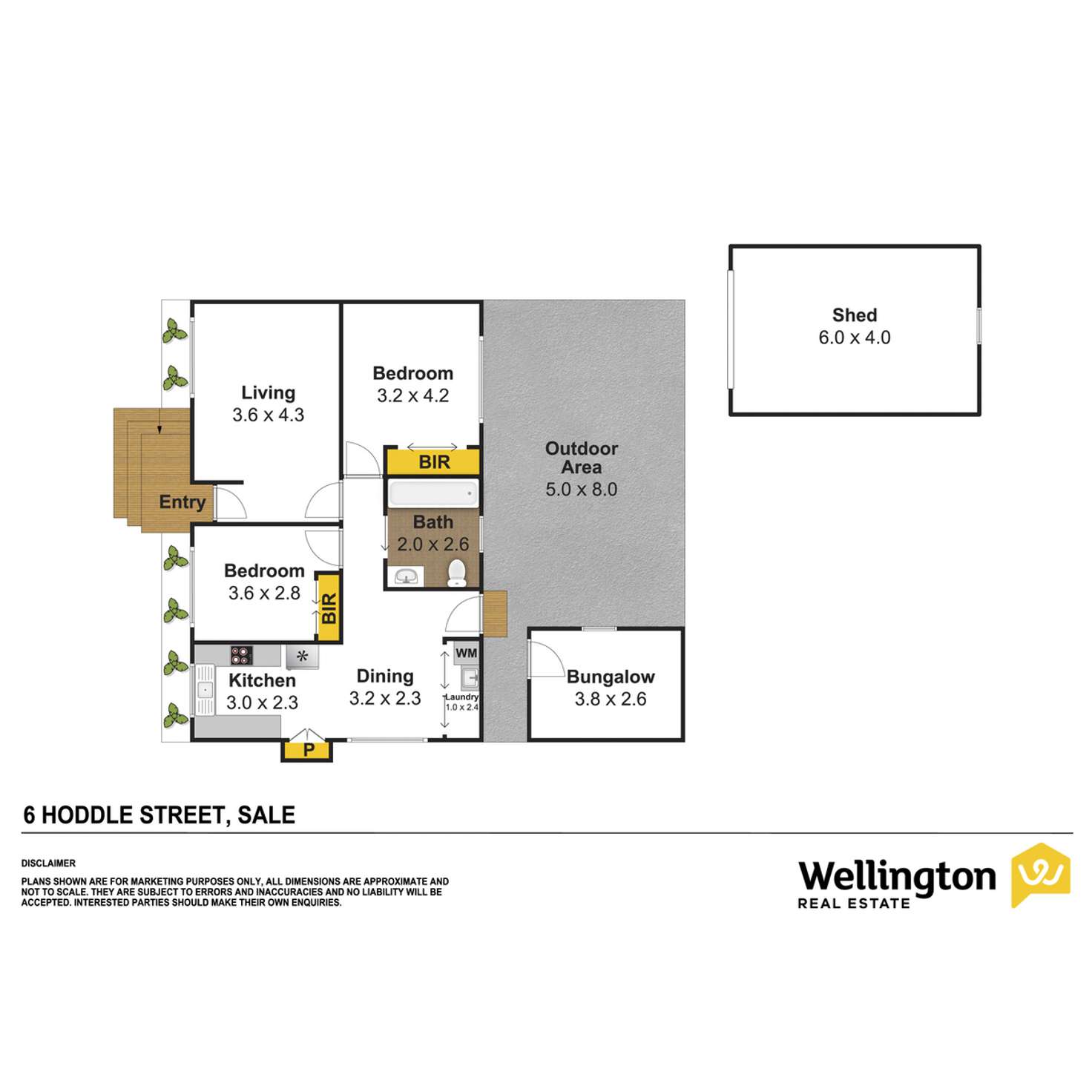 Floorplan of Homely house listing, 6 Hoddle Street, Sale VIC 3850