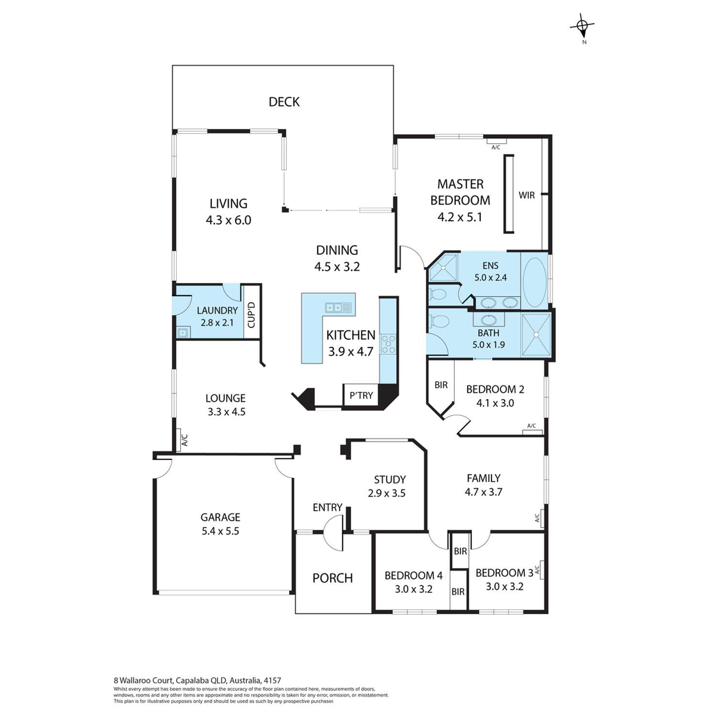 Floorplan of Homely house listing, 8 Wallaroo Court, Capalaba QLD 4157