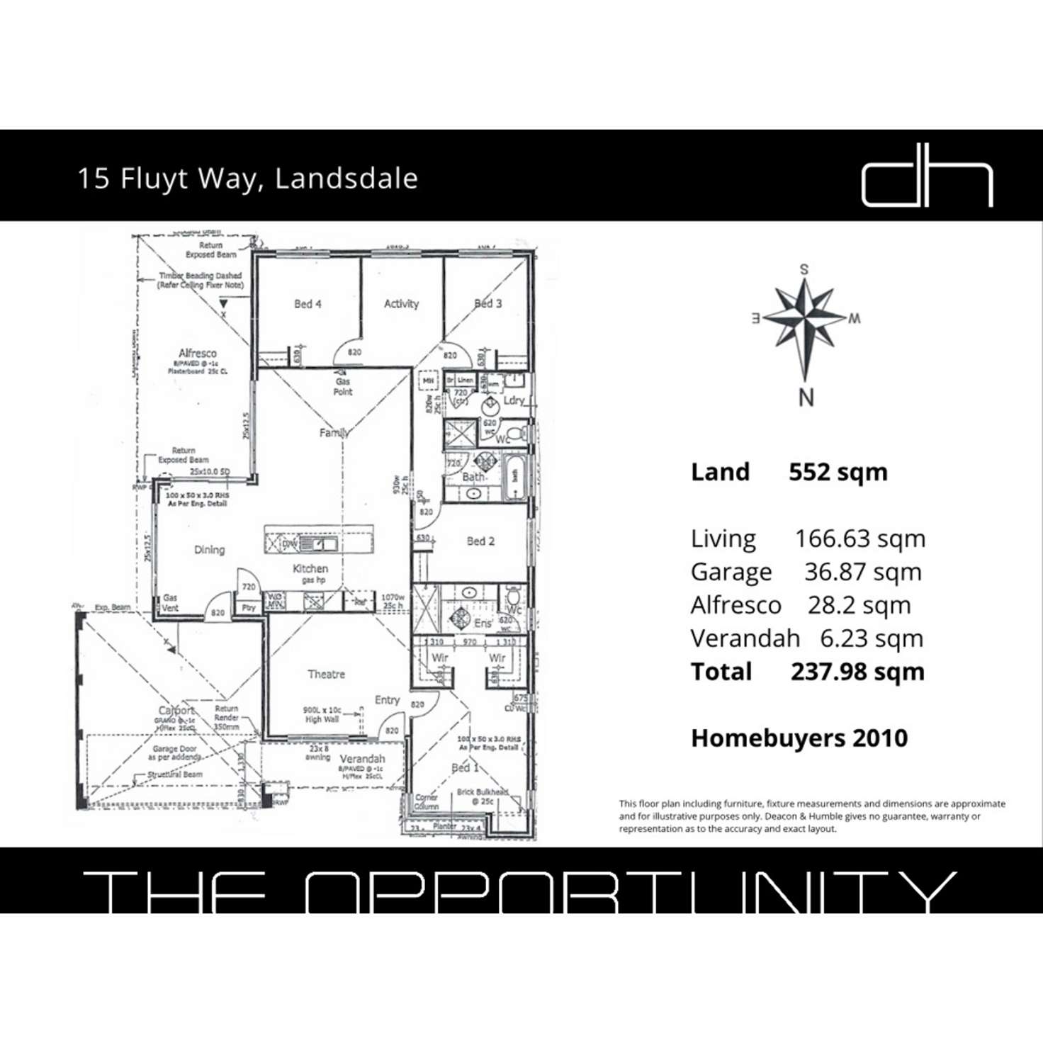 Floorplan of Homely house listing, 15 Fluyt Way, Landsdale WA 6065