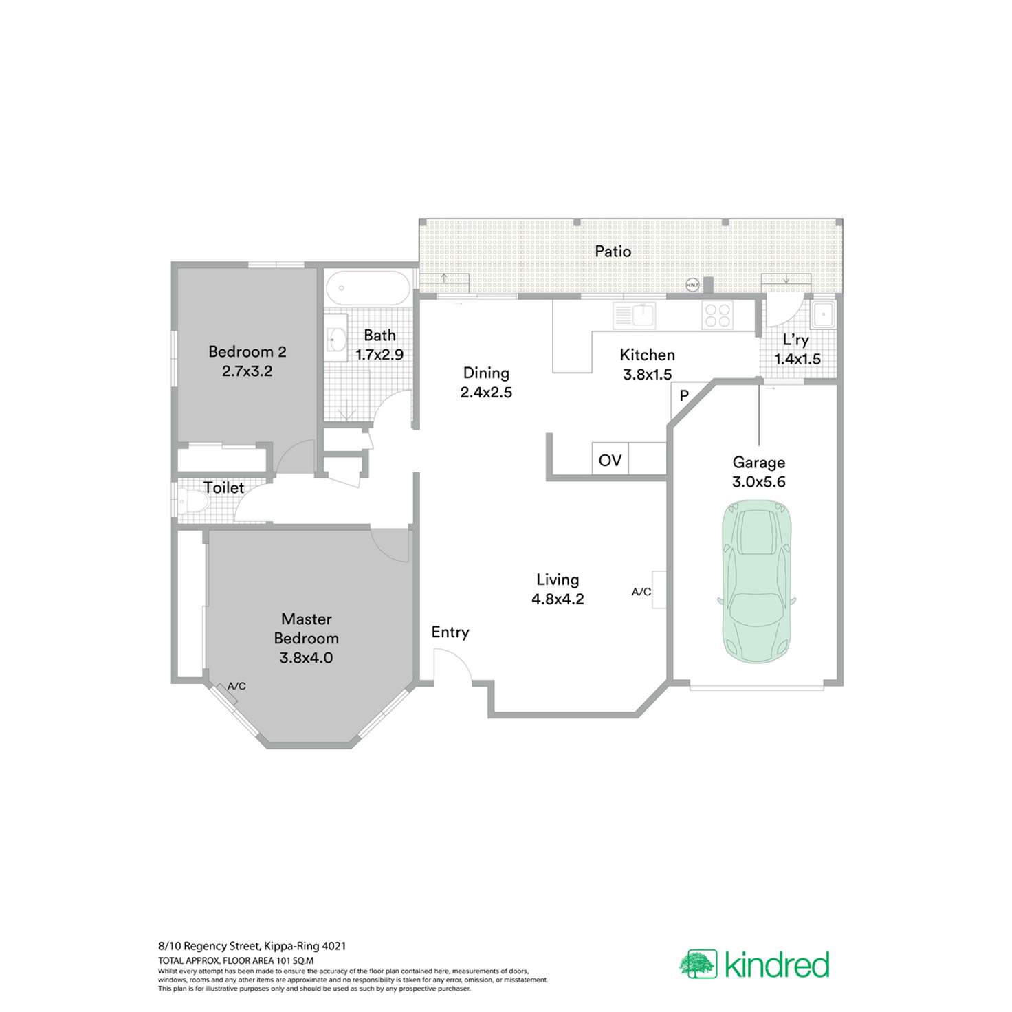 Floorplan of Homely unit listing, 8/10 Regency Street, Kippa-ring QLD 4021