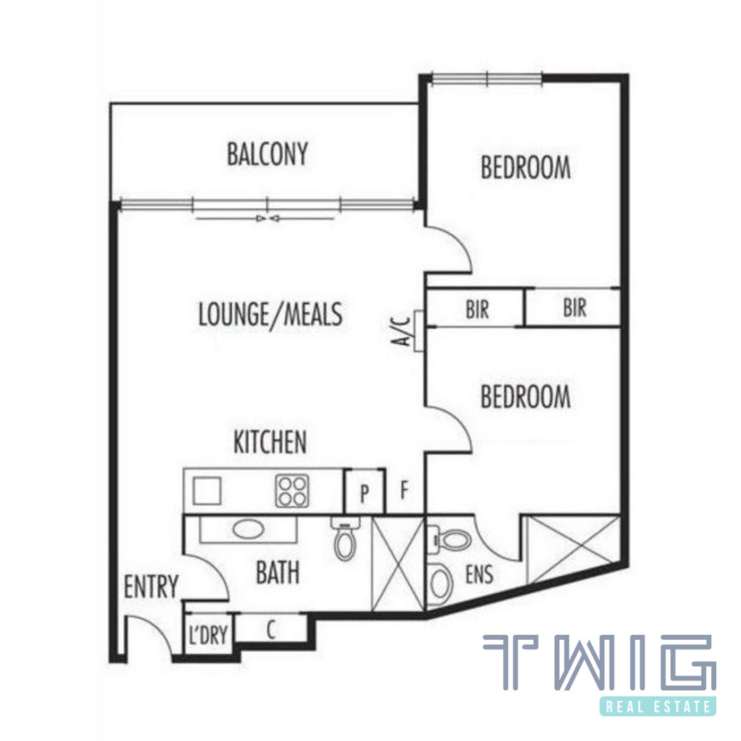 Floorplan of Homely apartment listing, 1809/675 La Trobe Street, Docklands VIC 3008