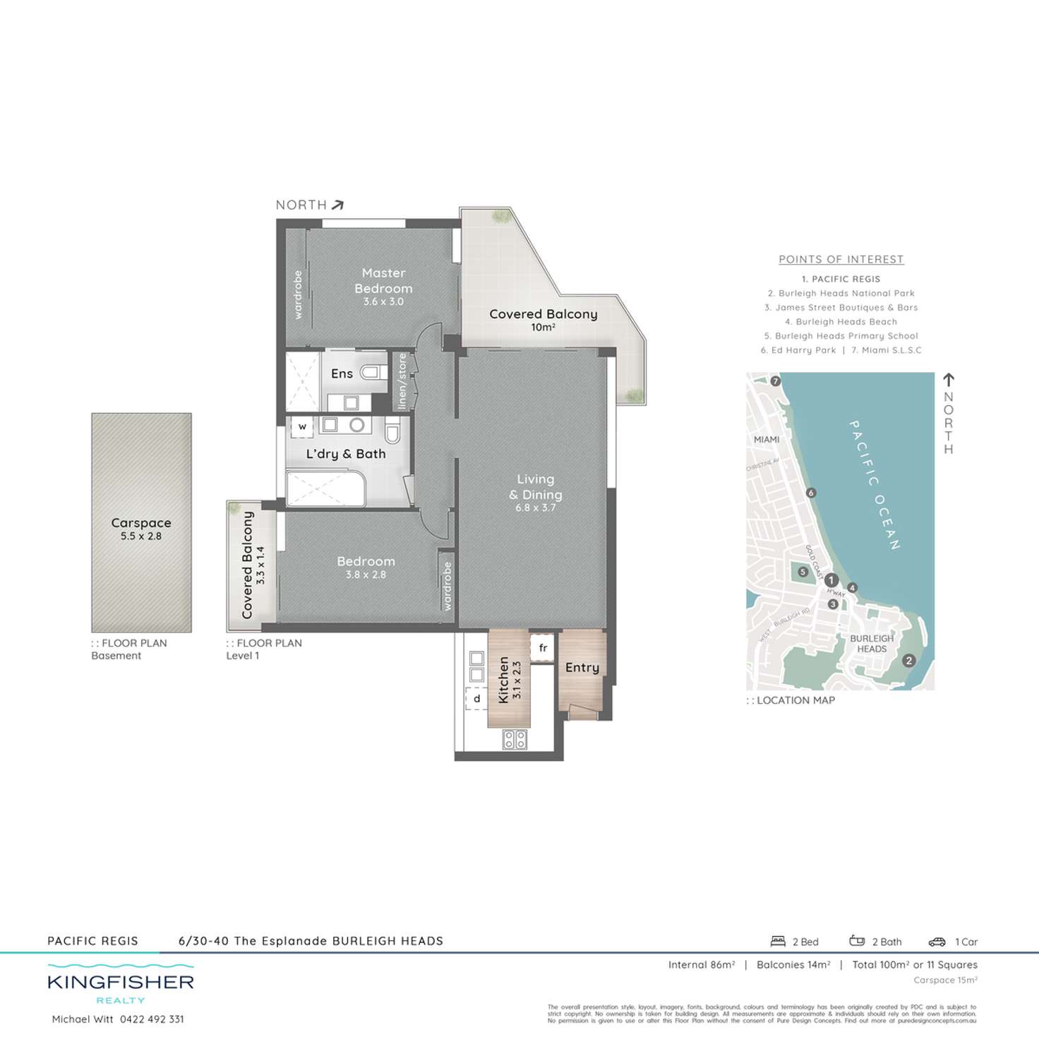 Floorplan of Homely apartment listing, 6/30 The Esplanade, Burleigh Heads QLD 4220