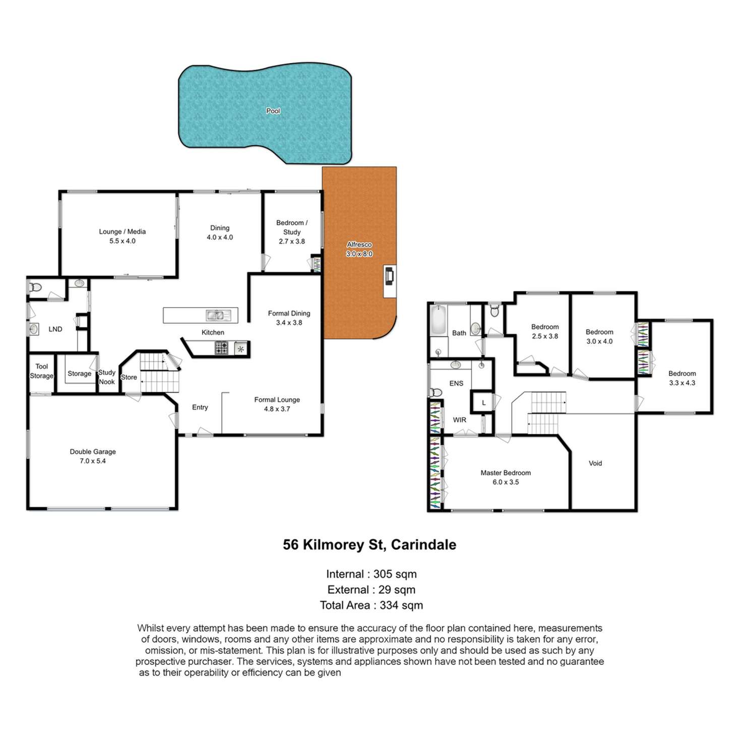 Floorplan of Homely house listing, 56 Kilmorey Street, Carindale QLD 4152