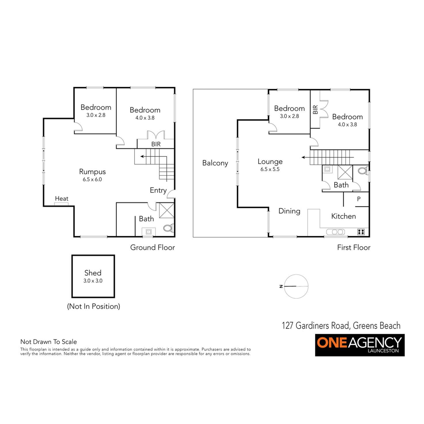 Floorplan of Homely house listing, 127 Gardners Road, Greens Beach TAS 7270