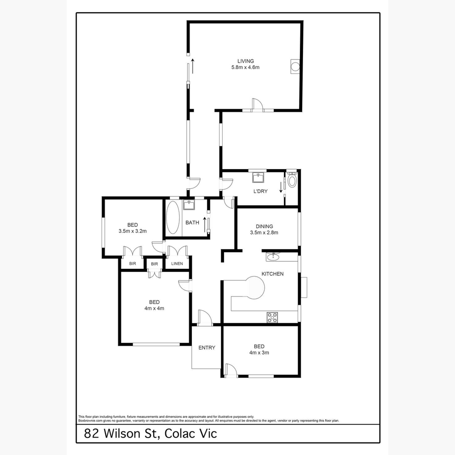 Floorplan of Homely house listing, 82 Wilson Street, Colac VIC 3250
