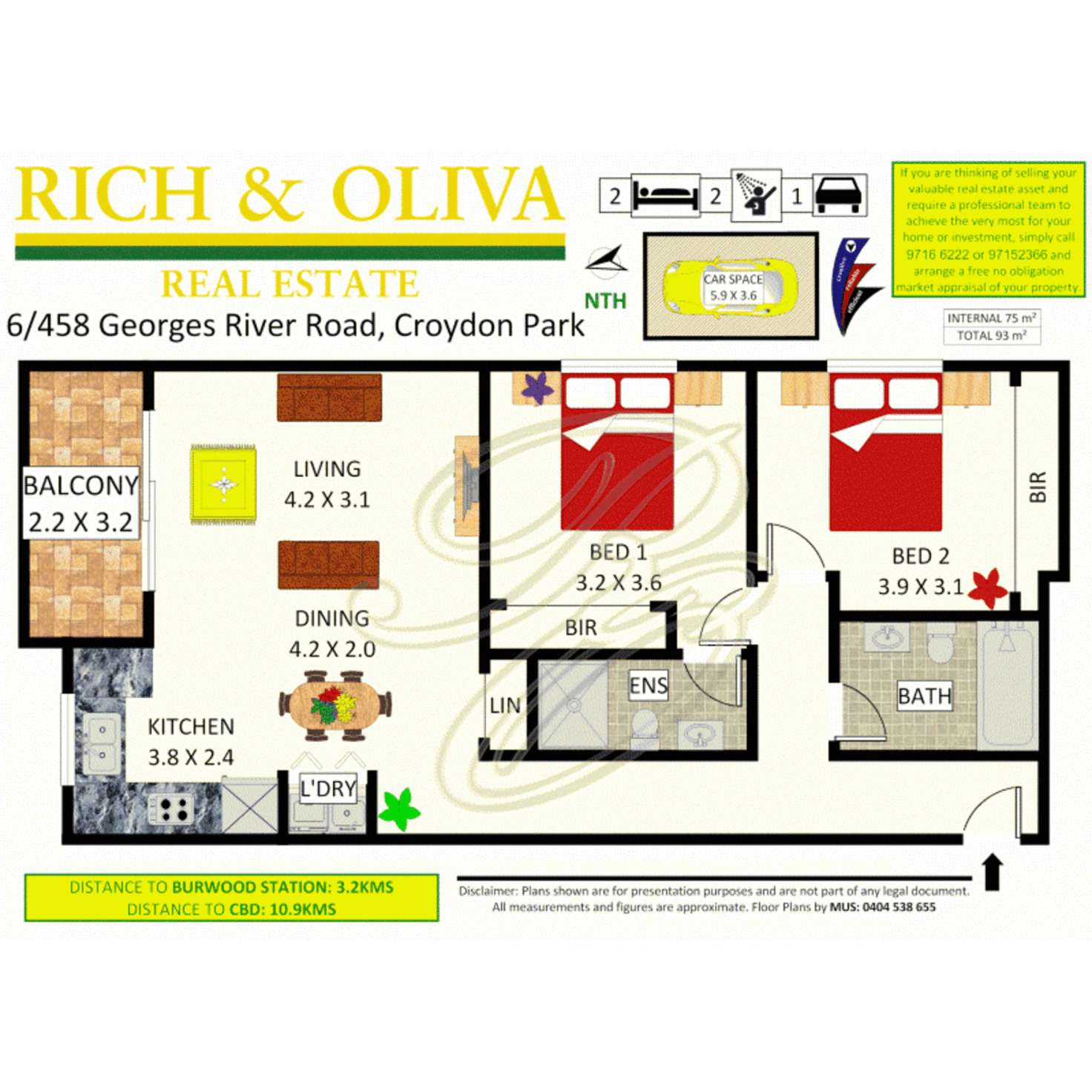 Floorplan of Homely apartment listing, 6/458 Georges River Road, Croydon Park NSW 2133