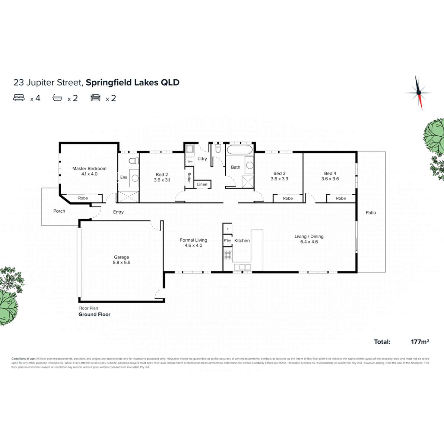 Floorplan of Homely house listing, 23 Jupiter Street, Springfield Lakes QLD 4300