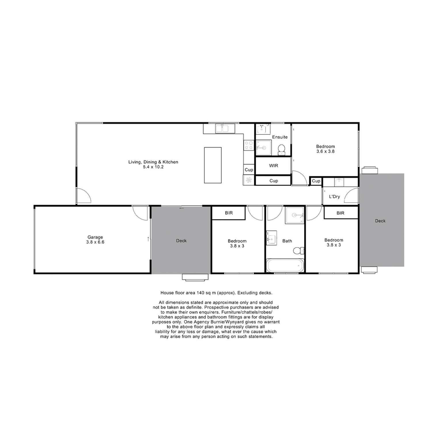 Floorplan of Homely house listing, 95A West Park Grove, Park Grove TAS 7320