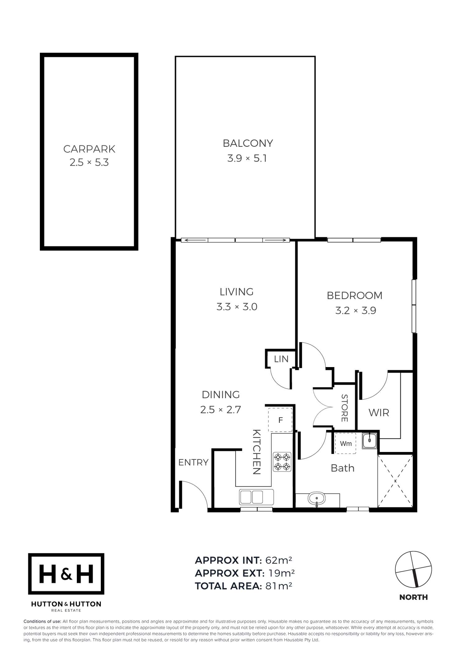 Floorplan of Homely apartment listing, 1/106 Linton Street, Kangaroo Point QLD 4169