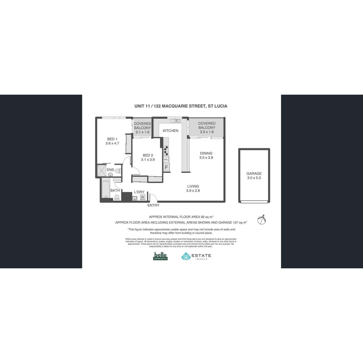 Floorplan of Homely unit listing, 11/122 Macquarie Street, St Lucia QLD 4067
