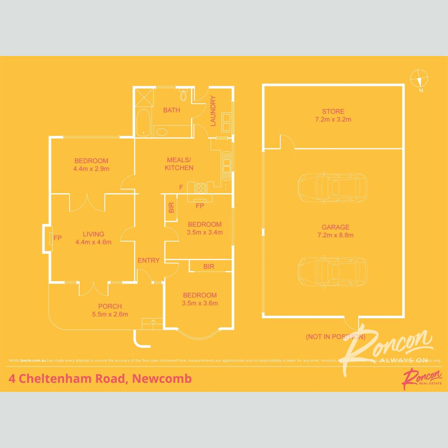 Floorplan of Homely house listing, 4 Cheltenham Road, Newcomb VIC 3219