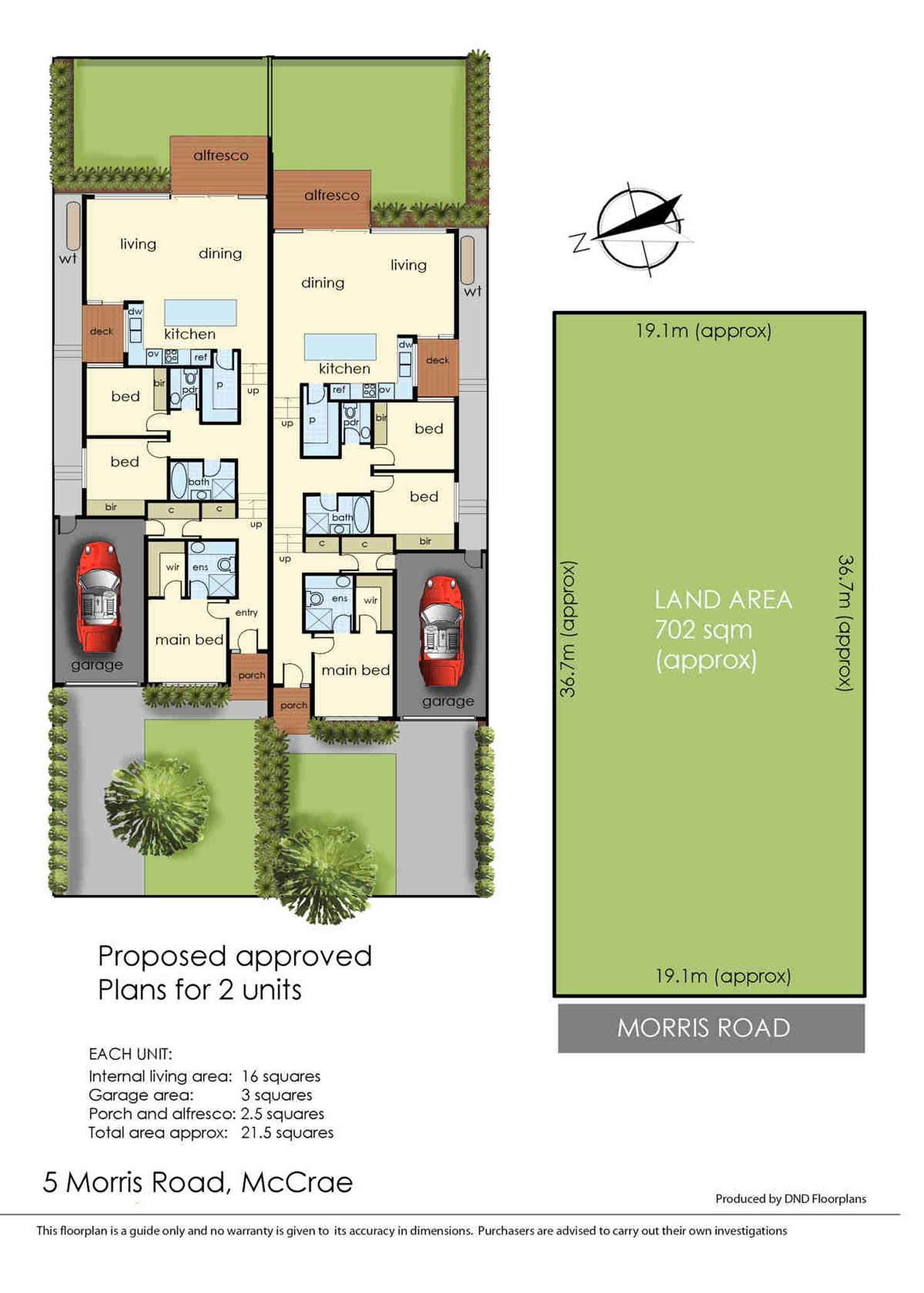 Floorplan of Homely residentialLand listing, 5 Morris Road, Mccrae VIC 3938