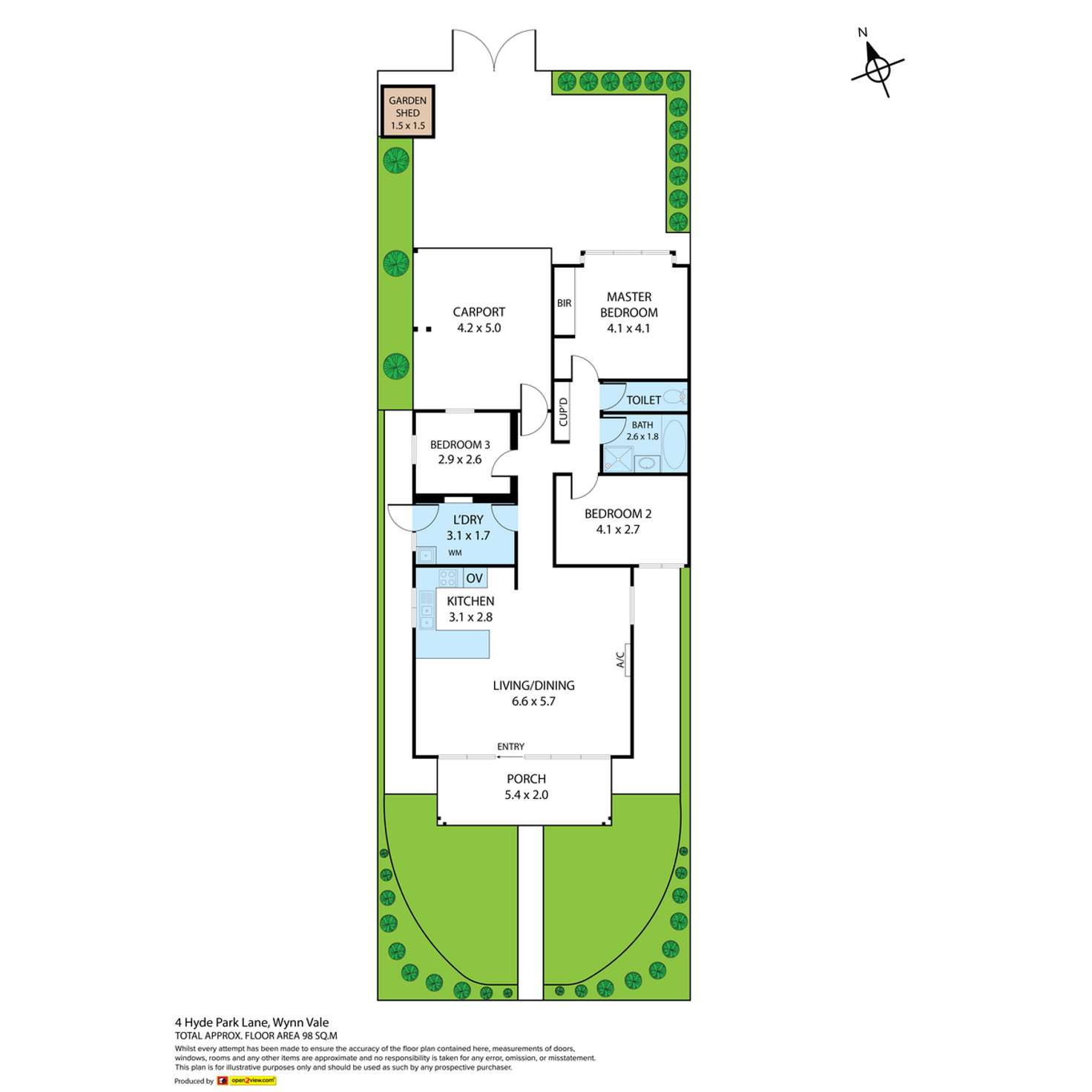 Floorplan of Homely house listing, 4 Hyde Park Lane, Wynn Vale SA 5127