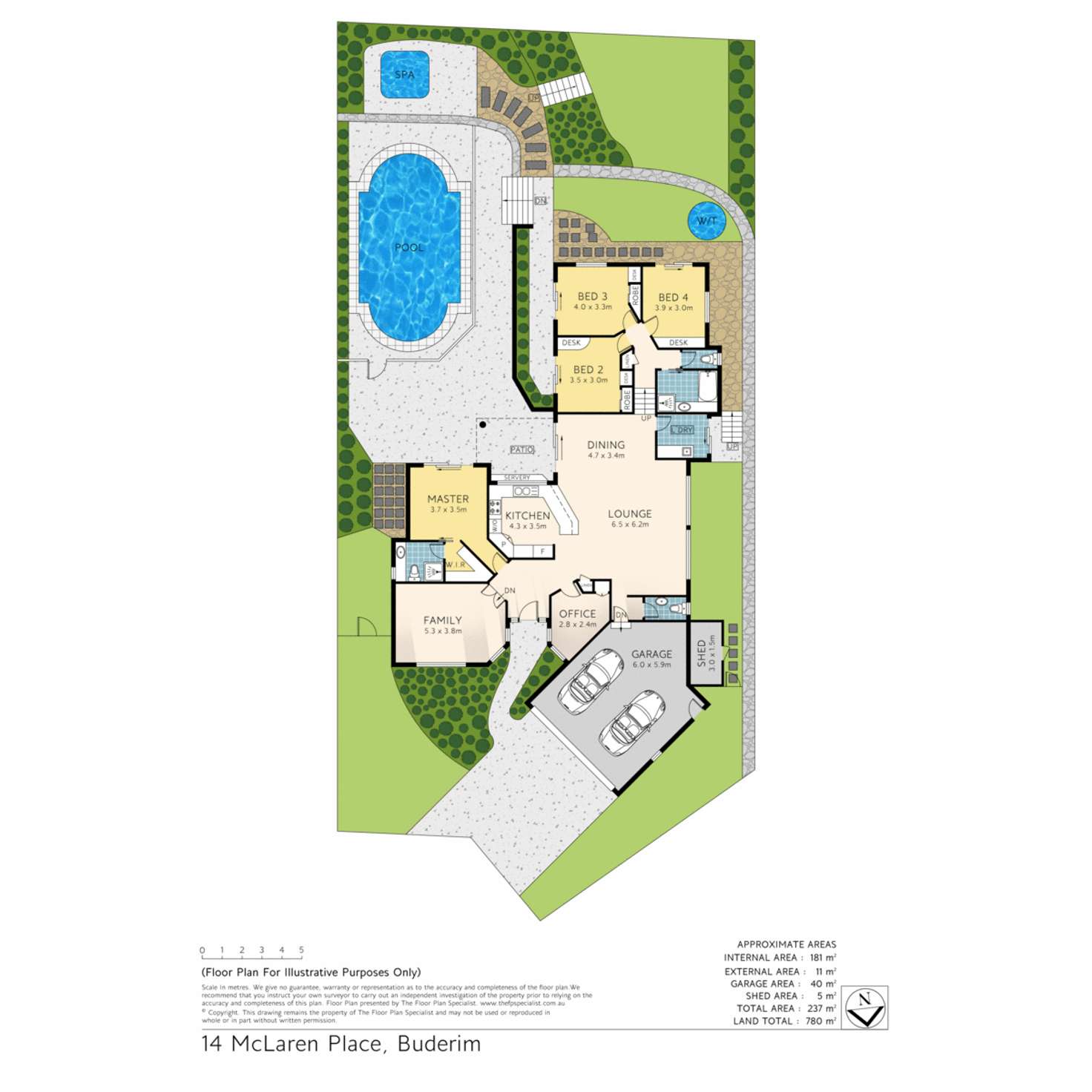 Floorplan of Homely house listing, 14 McLaren Place, Buderim QLD 4556