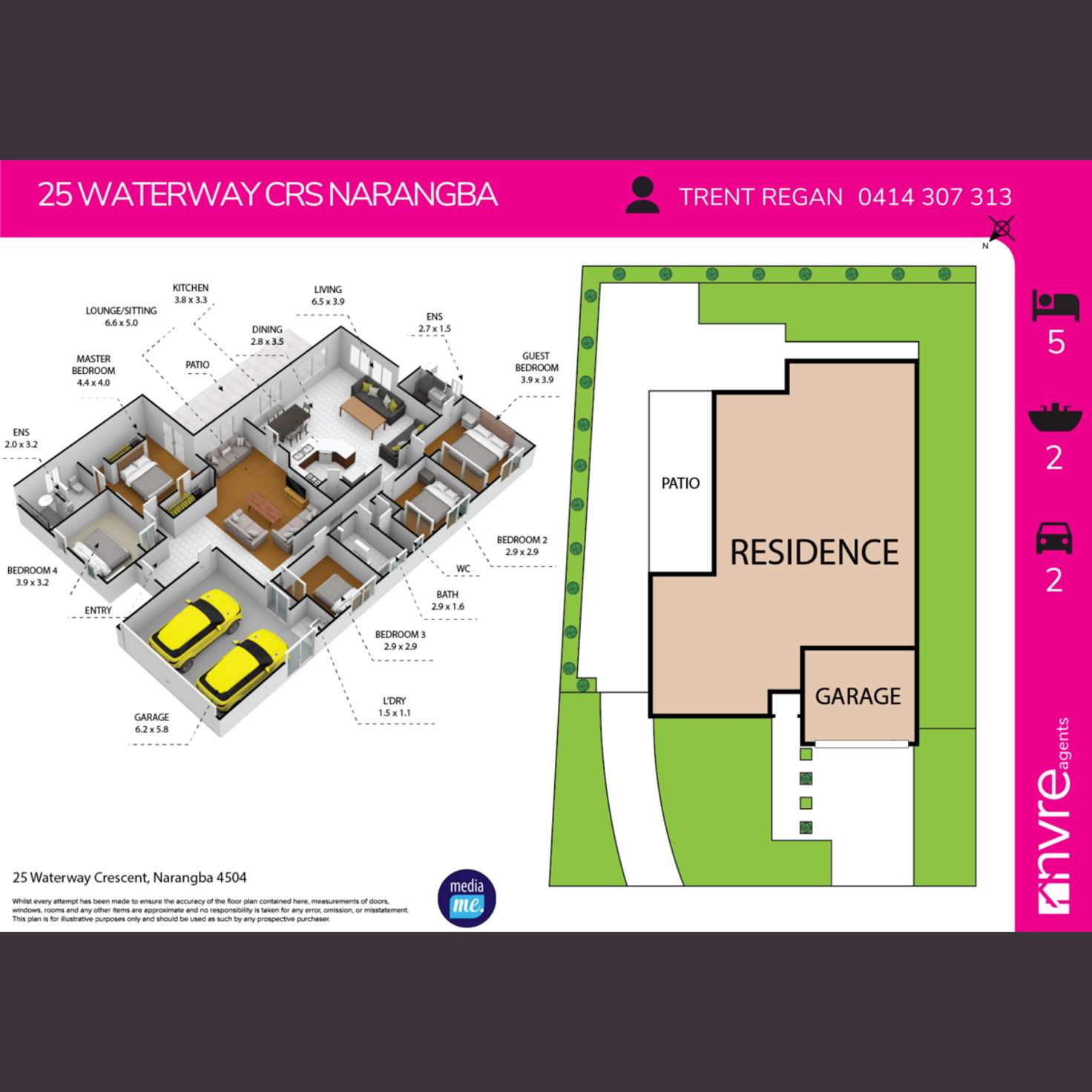 Floorplan of Homely house listing, 25 Waterway Crescent, Narangba QLD 4504