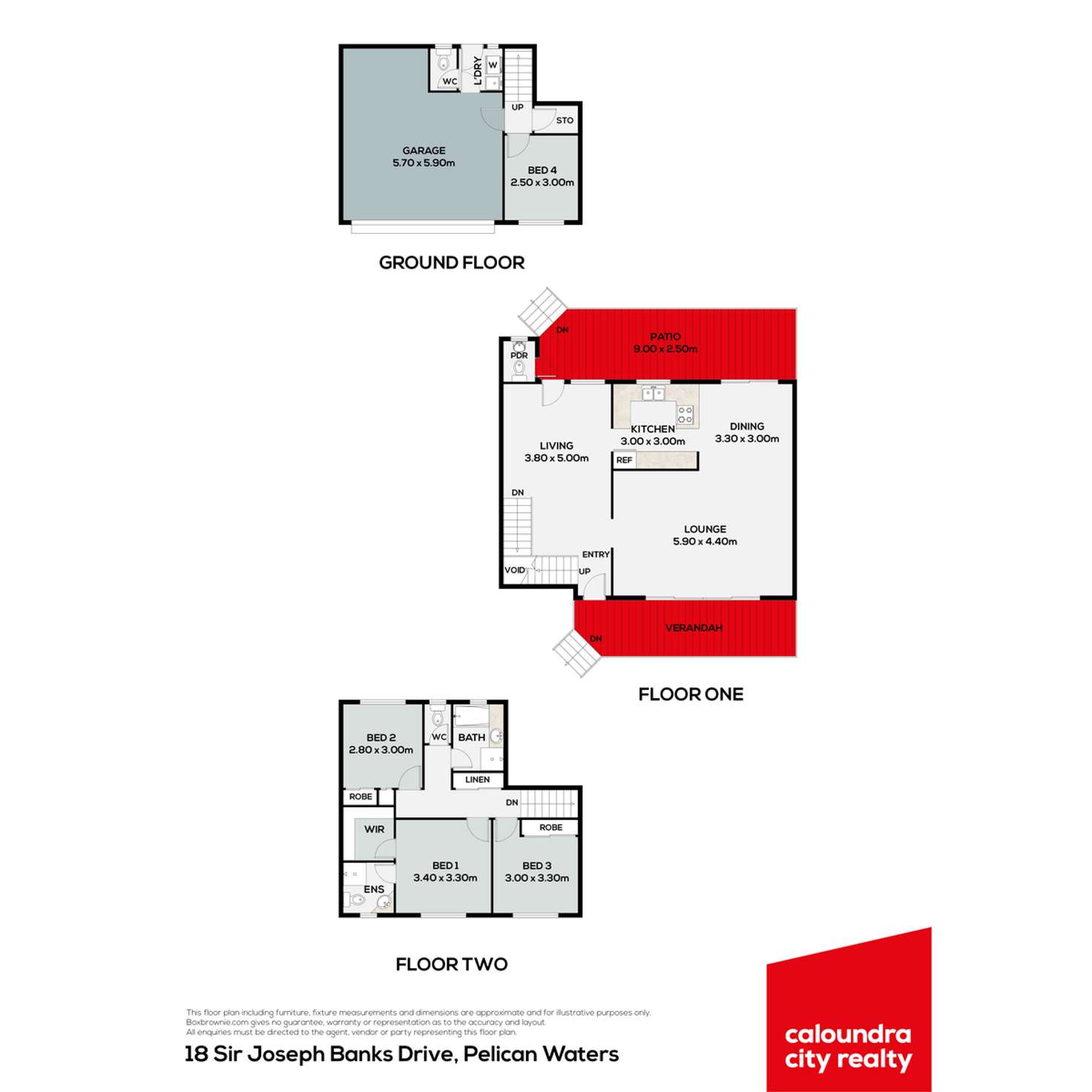 Floorplan of Homely house listing, 18 Sir Joseph Banks Drive, Pelican Waters QLD 4551