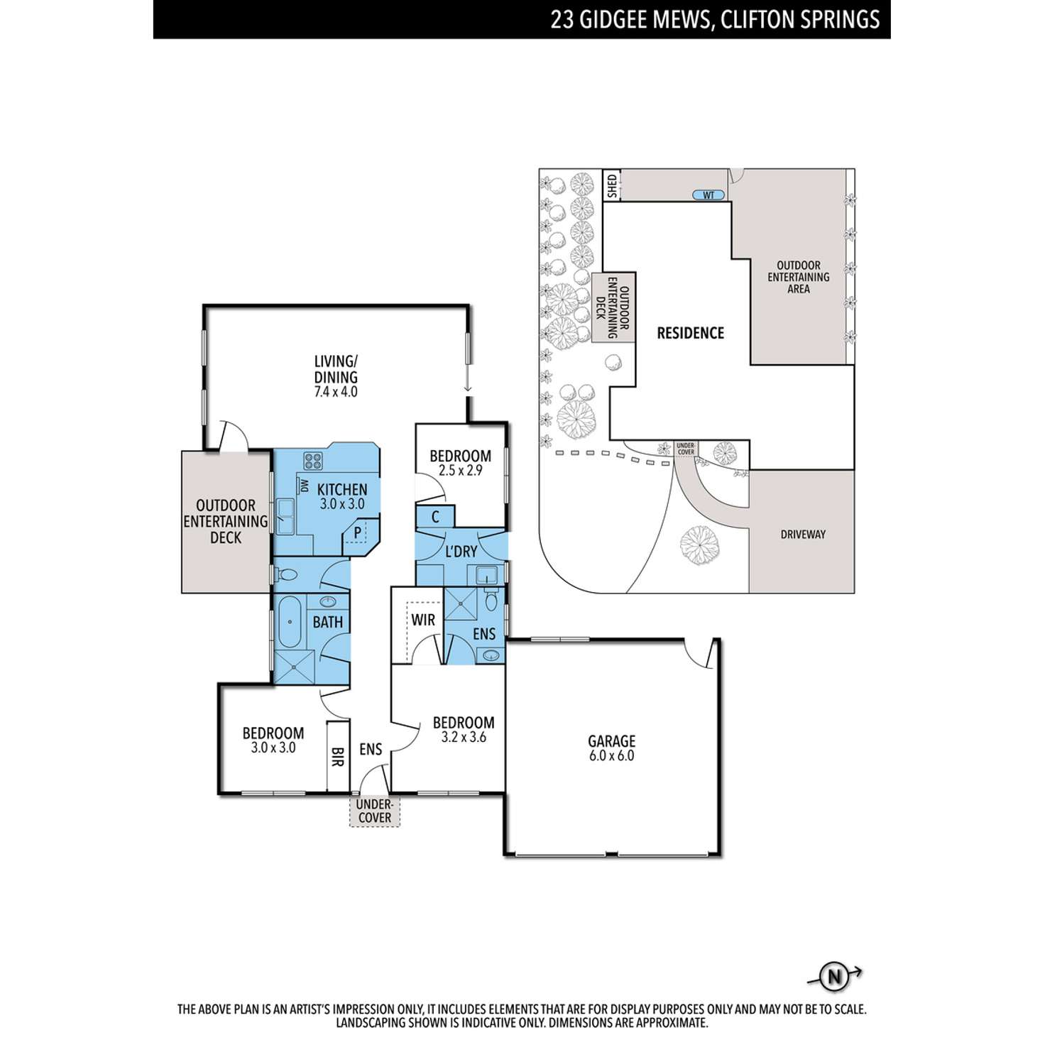 Floorplan of Homely house listing, 23 Gidgee Mews, Clifton Springs VIC 3222