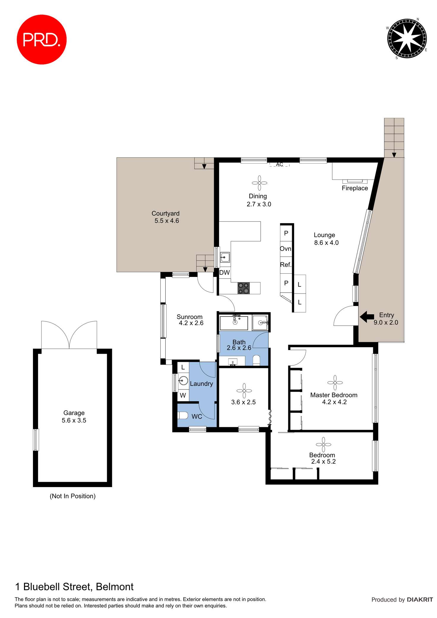 Floorplan of Homely house listing, 1 Bluebell Street, Belmont NSW 2280
