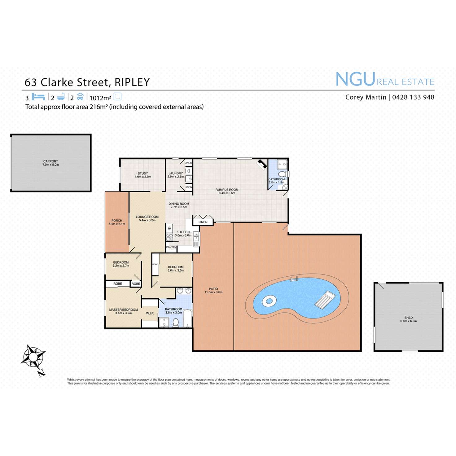 Floorplan of Homely house listing, 63 Clarke Street, Ripley QLD 4306
