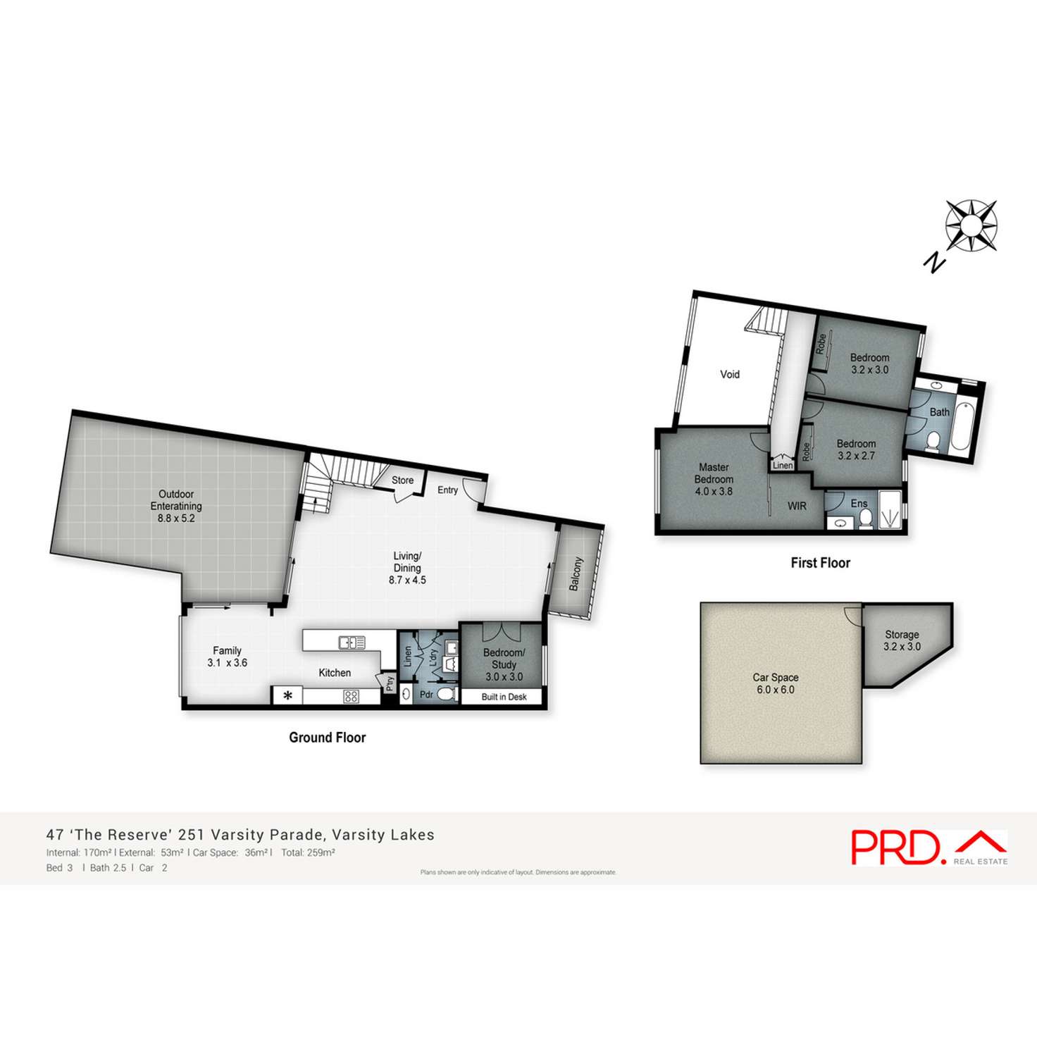 Floorplan of Homely apartment listing, 47/251 Varsity Parade, Varsity Lakes QLD 4227