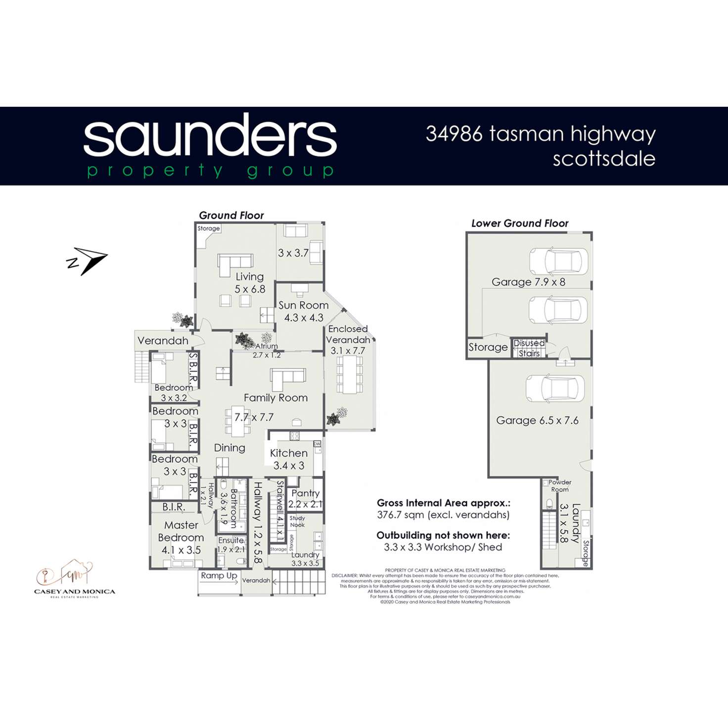 Floorplan of Homely acreageSemiRural listing, 34986 Tasman Highway, Scottsdale TAS 7260