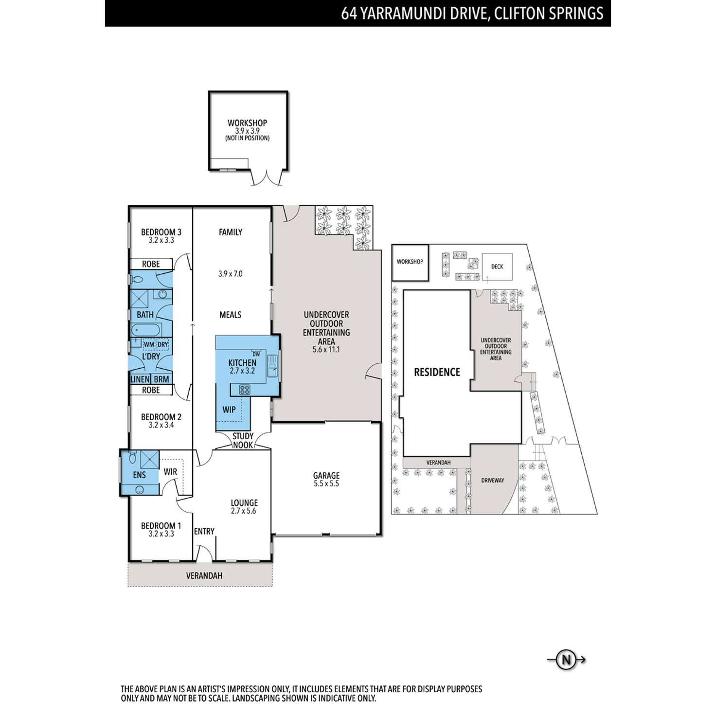 Floorplan of Homely house listing, 64 Yarramundi Drive, Clifton Springs VIC 3222