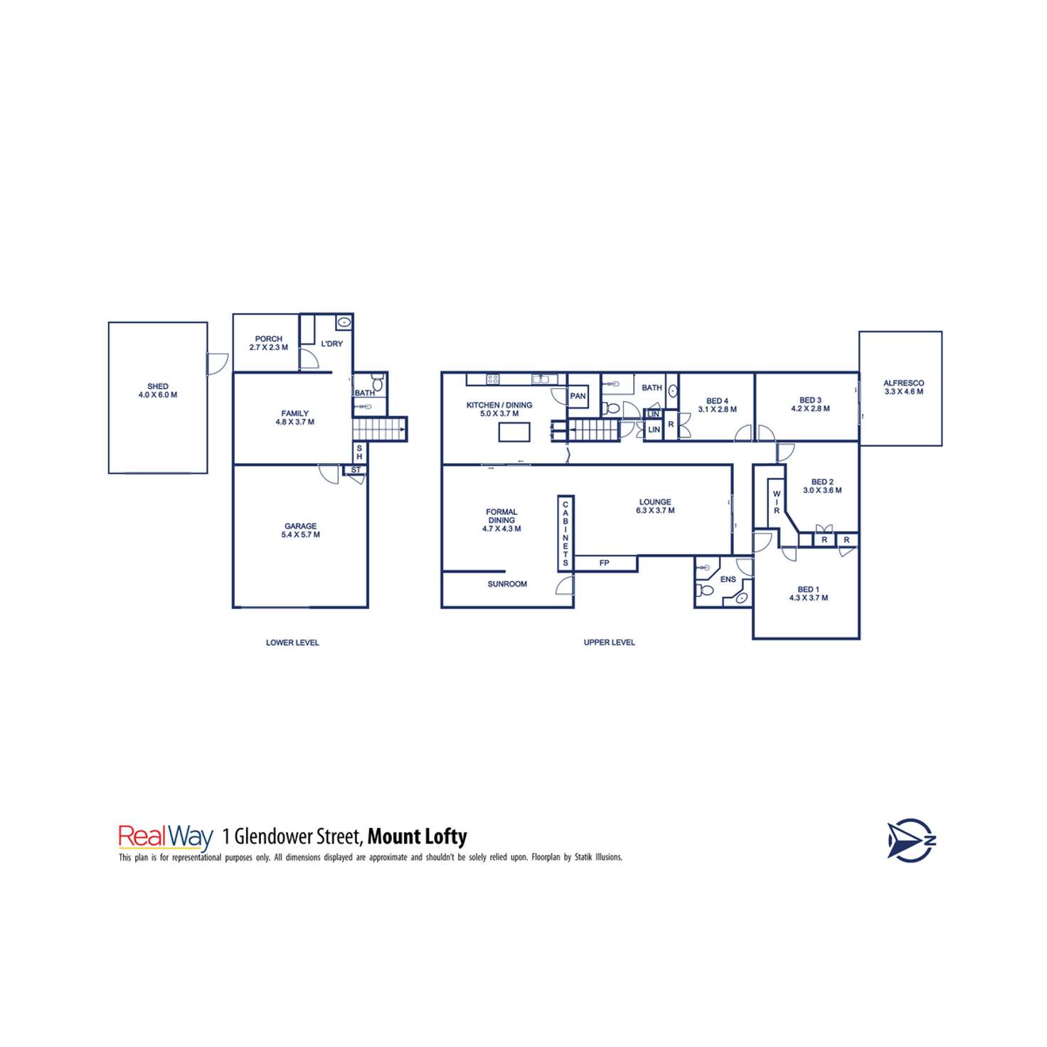 Floorplan of Homely house listing, 1 Glendower Street, Mount Lofty QLD 4350