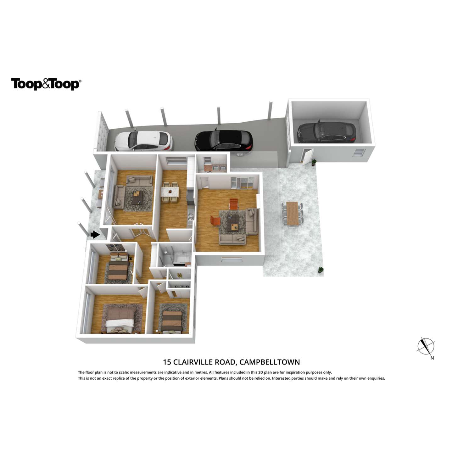 Floorplan of Homely house listing, 15 Clairville Road, Campbelltown SA 5074
