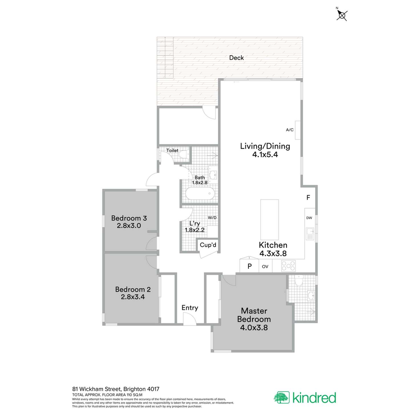 Floorplan of Homely house listing, 81 Wickham Street, Brighton QLD 4017