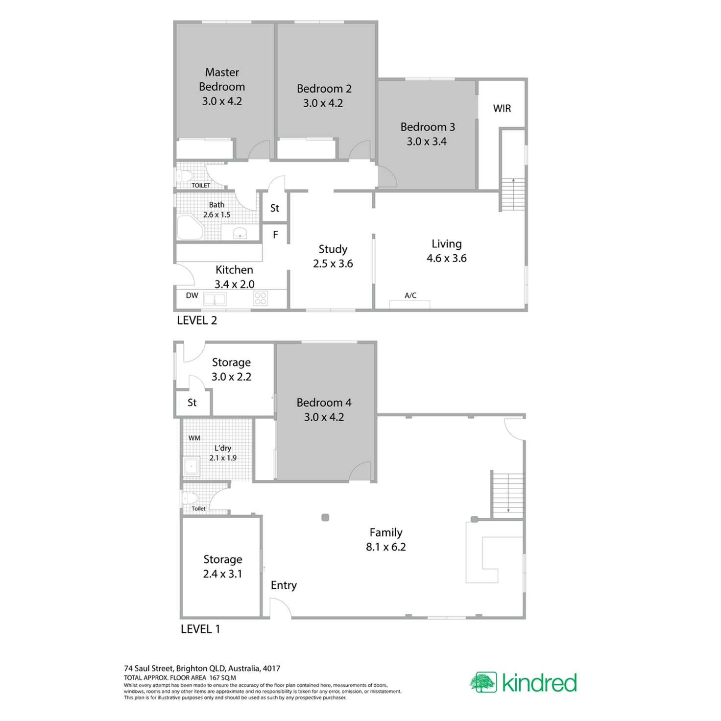 Floorplan of Homely house listing, 74 Saul Street, Brighton QLD 4017