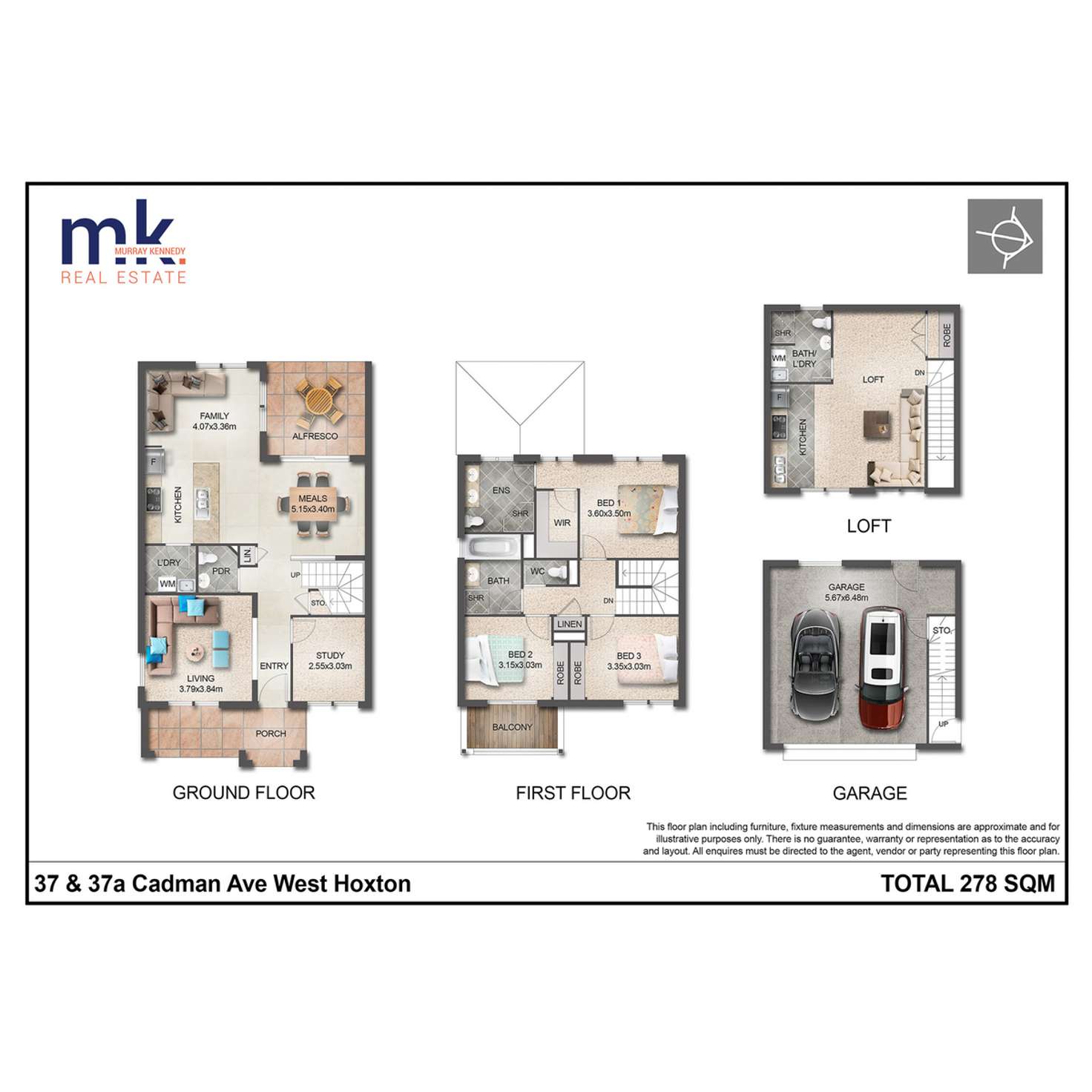 Floorplan of Homely house listing, 37 & 37A Cadman Avenue, West Hoxton NSW 2171