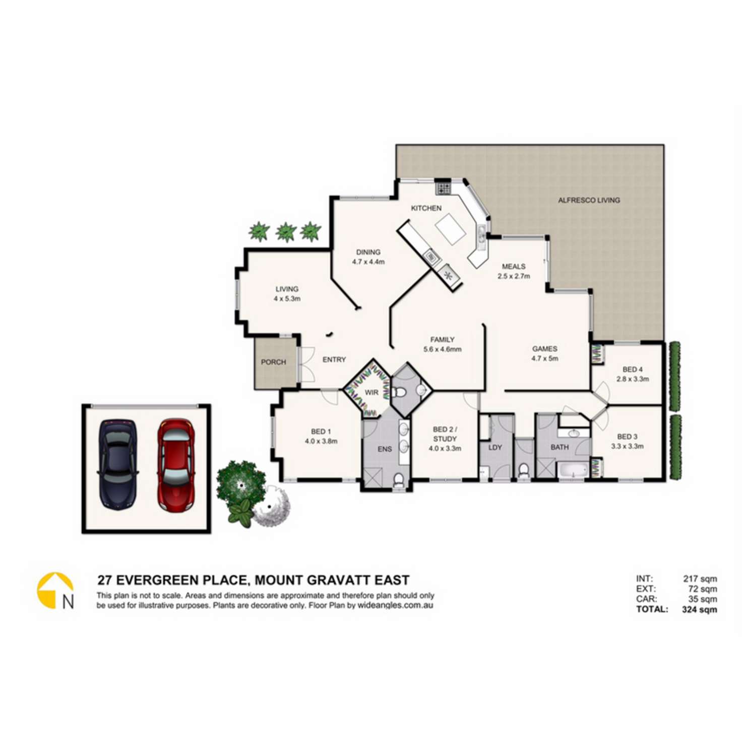 Floorplan of Homely house listing, 27 Evergreen Place, Mount Gravatt East QLD 4122