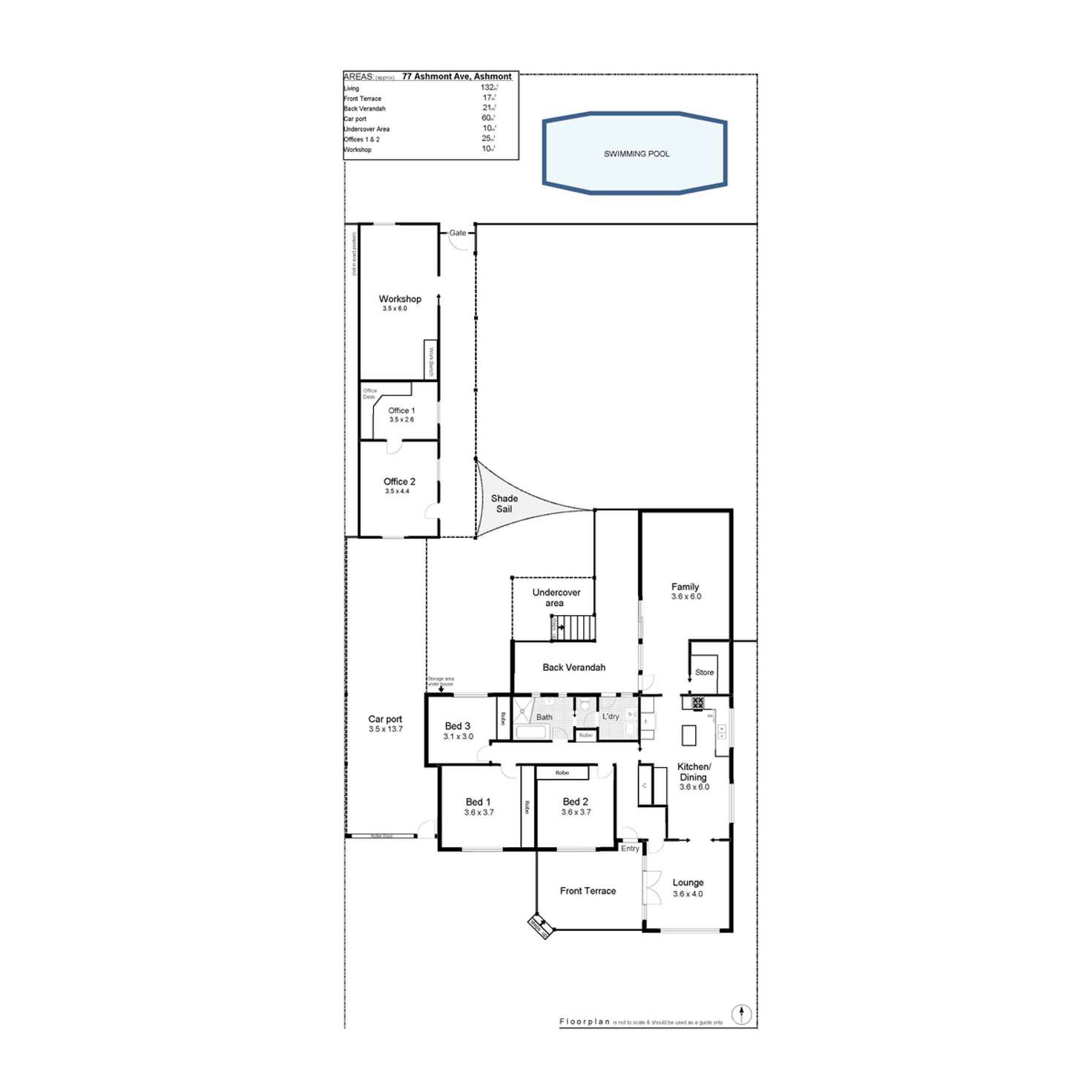 Floorplan of Homely house listing, 77 Ashmont Avenue, Ashmont NSW 2650