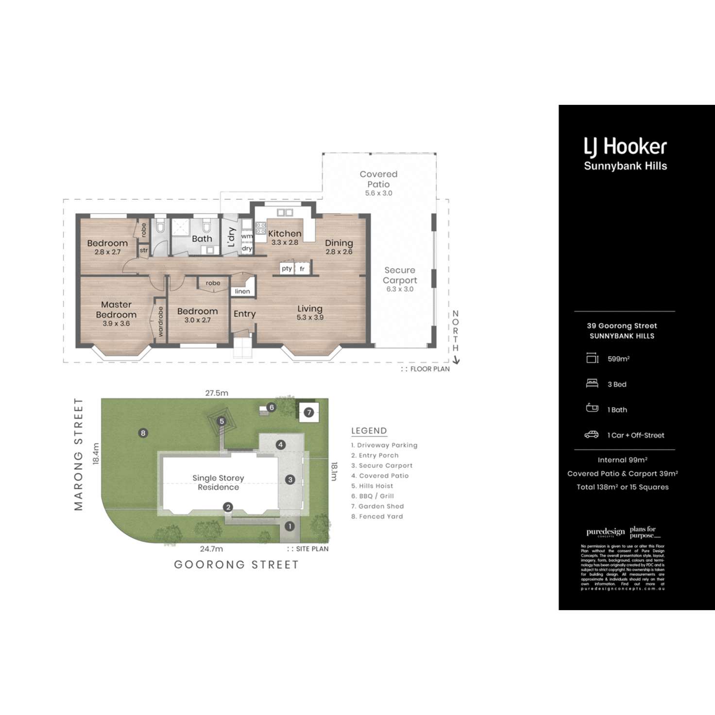 Floorplan of Homely house listing, 39 Goorong Street, Sunnybank Hills QLD 4109