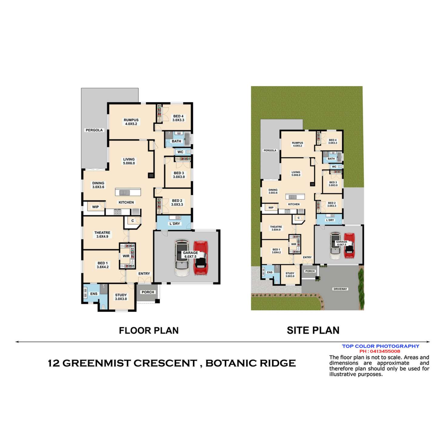 Floorplan of Homely house listing, 12 Green Mist Crescent, Botanic Ridge VIC 3977