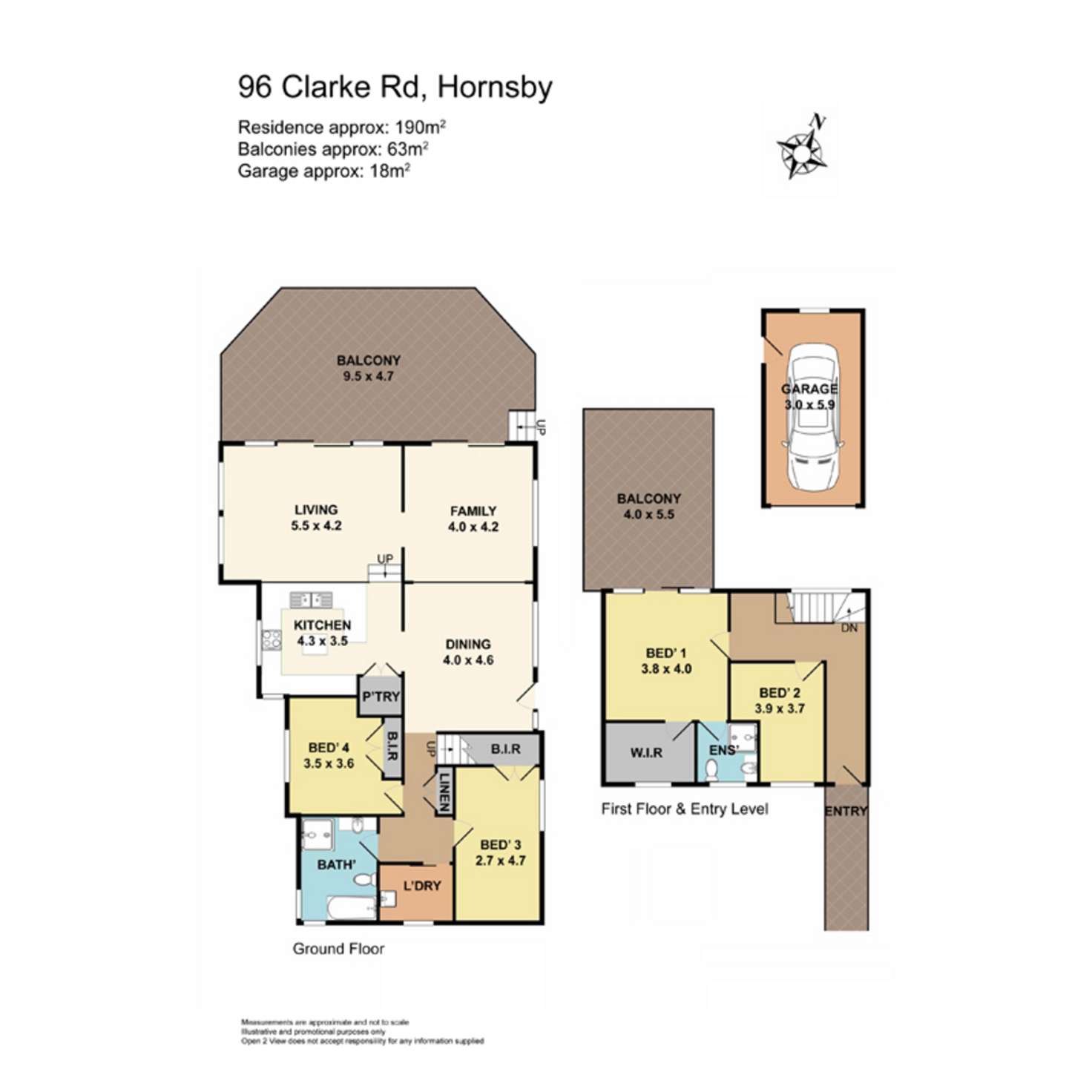 Floorplan of Homely house listing, 96 Clarke Road, Hornsby NSW 2077