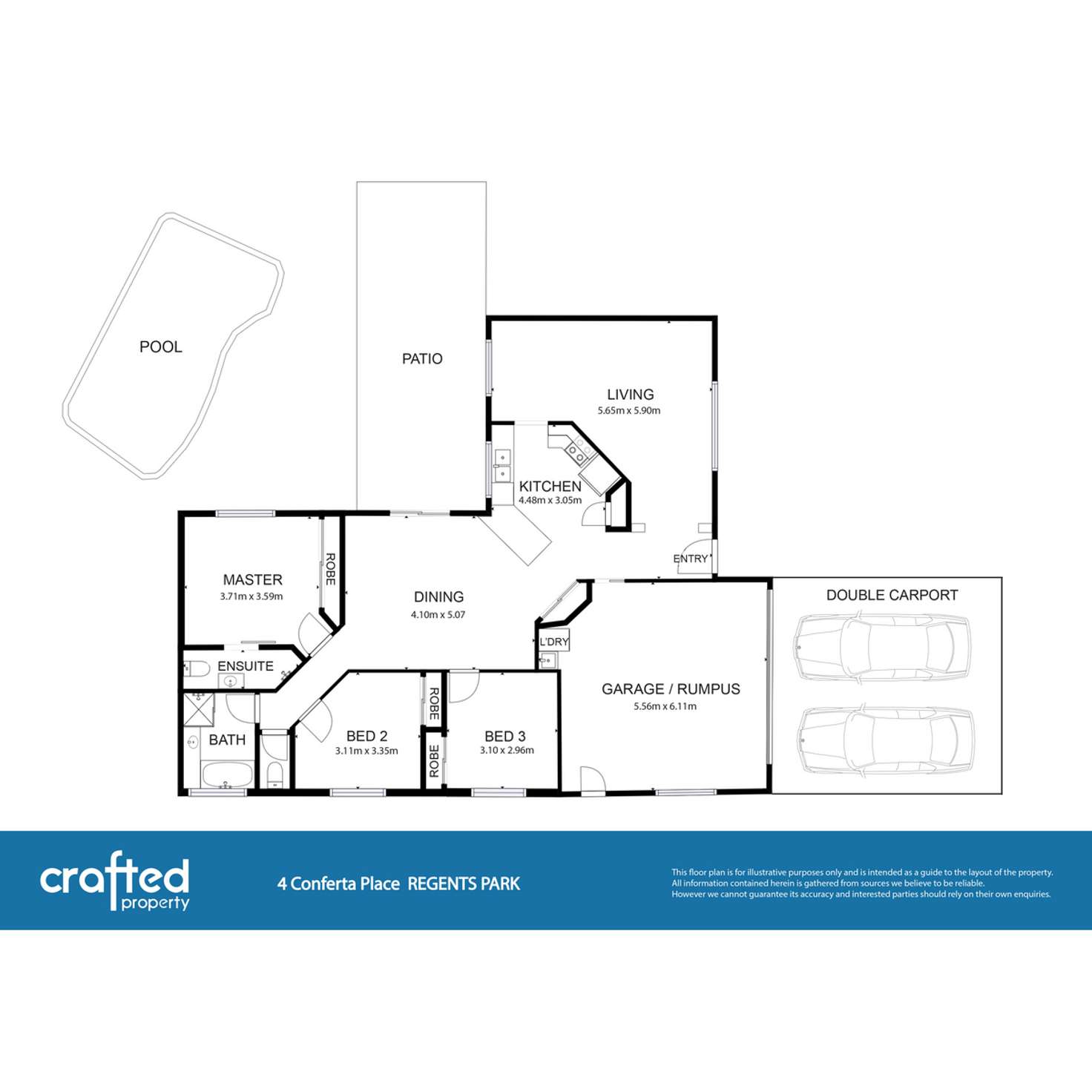 Floorplan of Homely house listing, 4 Conferta Place, Regents Park QLD 4118
