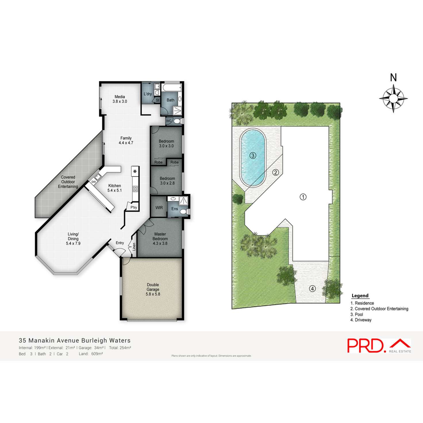 Floorplan of Homely house listing, 35 Manakin Avenue, Burleigh Waters QLD 4220