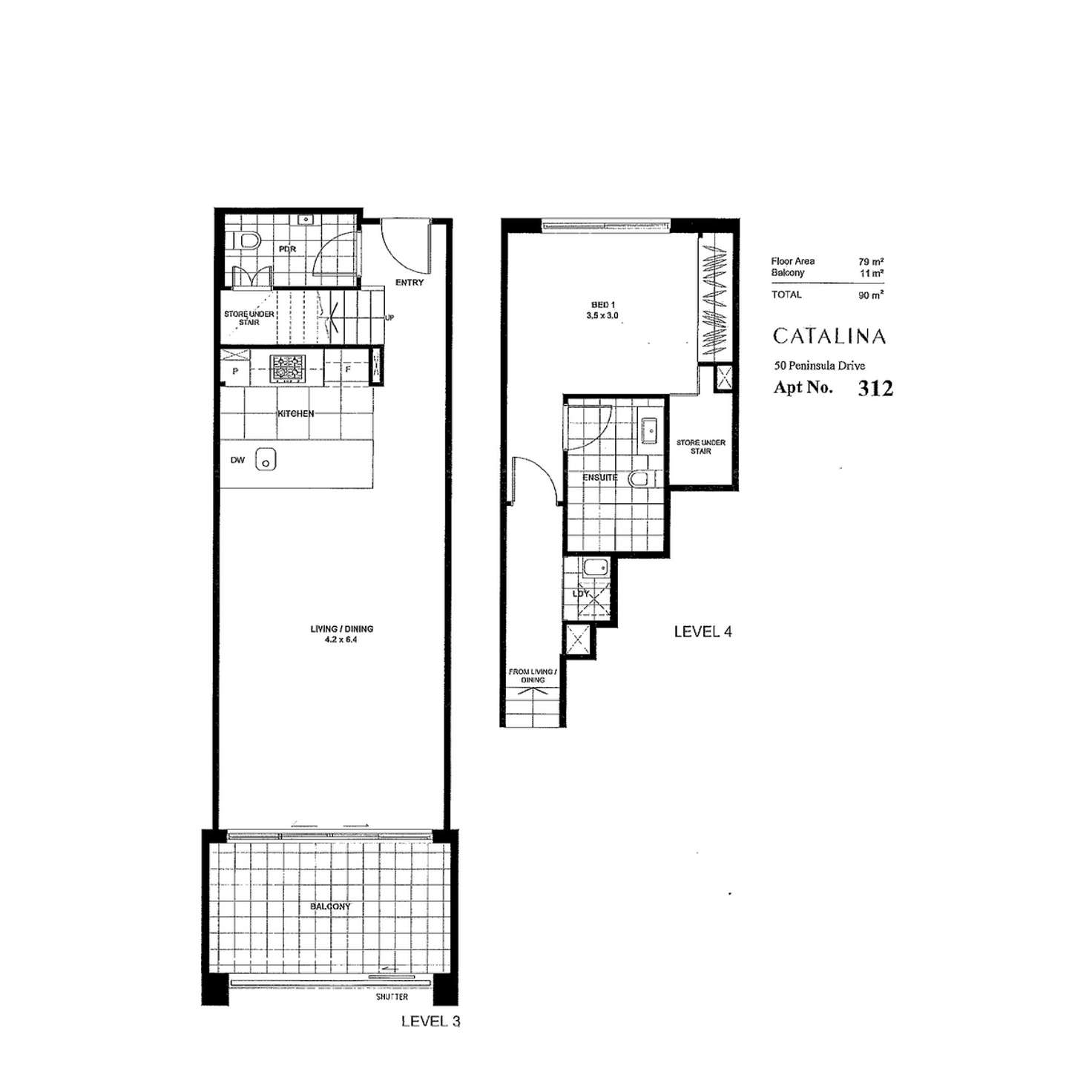 Floorplan of Homely apartment listing, 312/50 Peninsula Drive, Breakfast Point NSW 2137