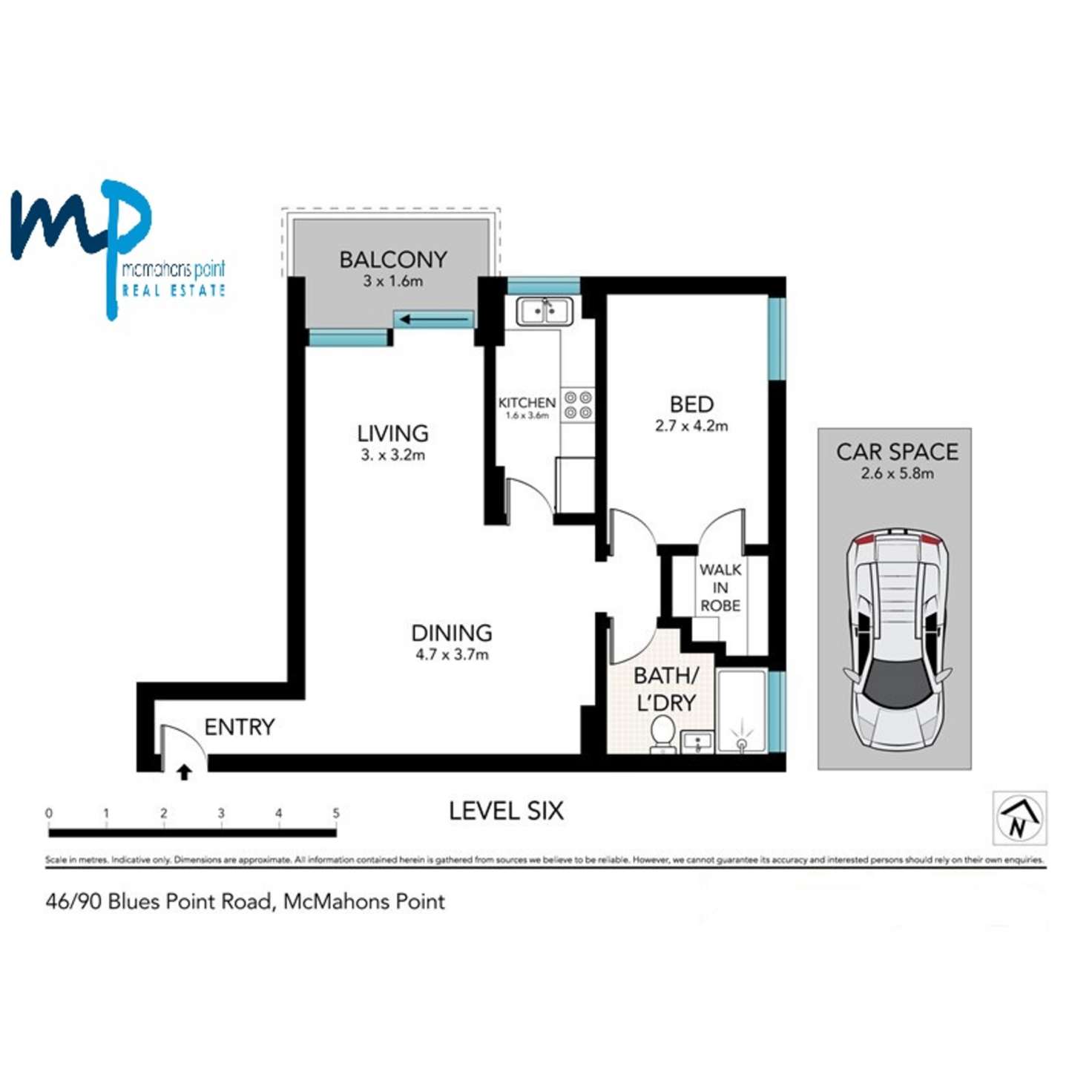Floorplan of Homely apartment listing, 46/90 Blues Point Road, Mcmahons Point NSW 2060