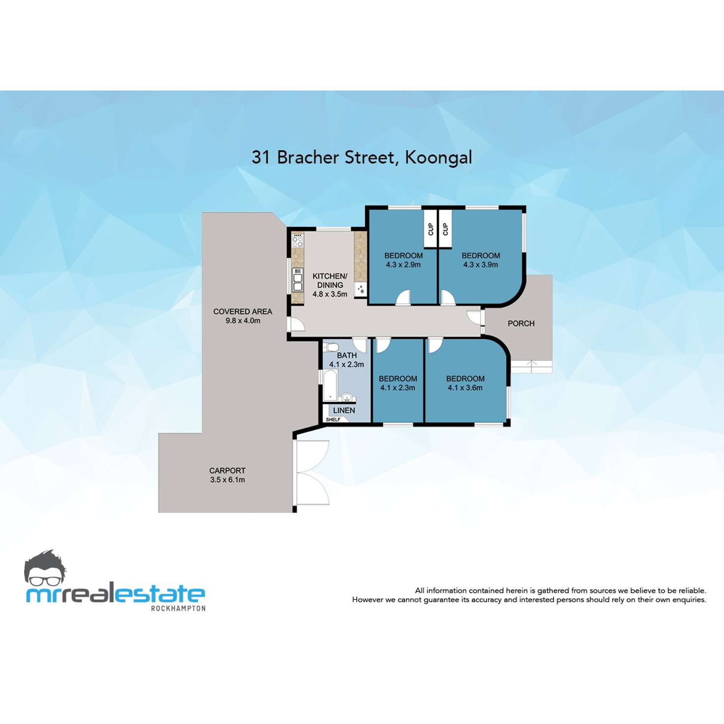 Floorplan of Homely house listing, 31 Bracher Street, Wandal QLD 4700