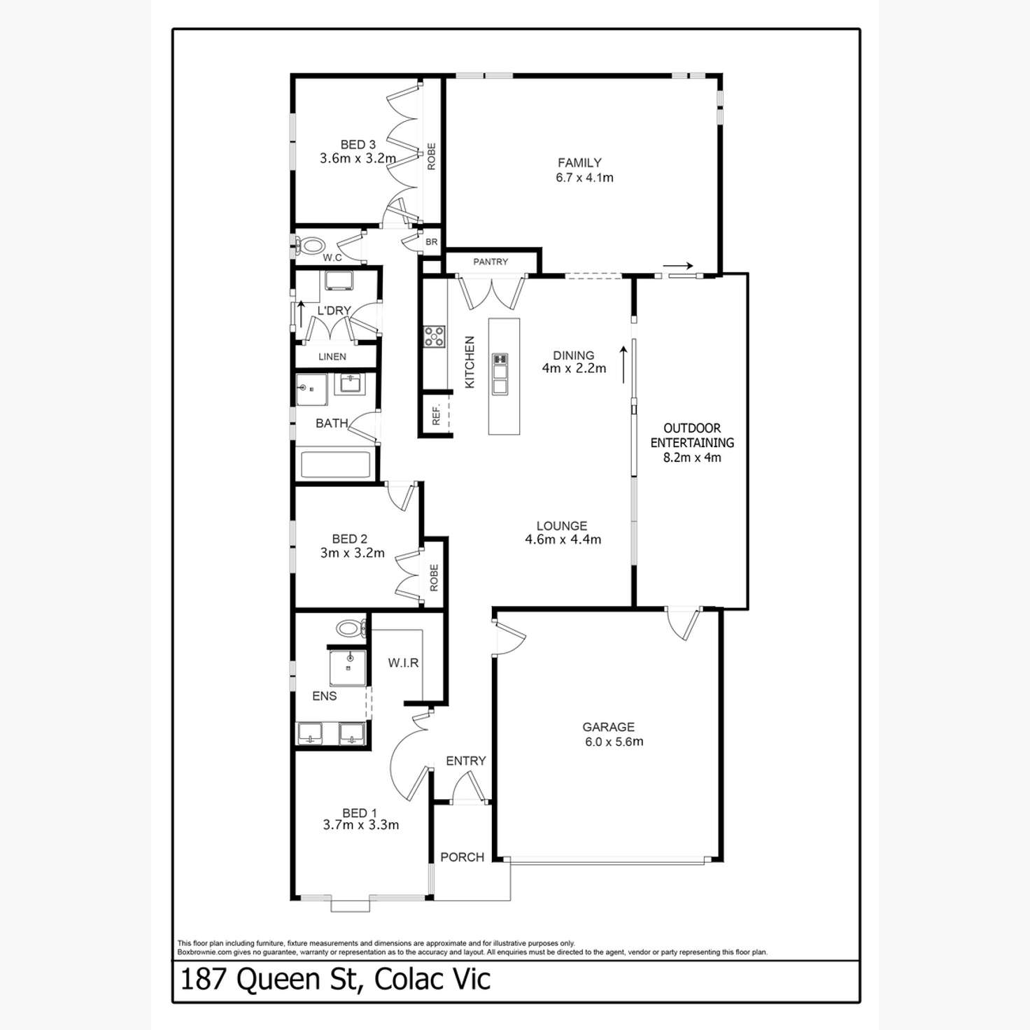 Floorplan of Homely house listing, 187 Queen Street, Colac VIC 3250