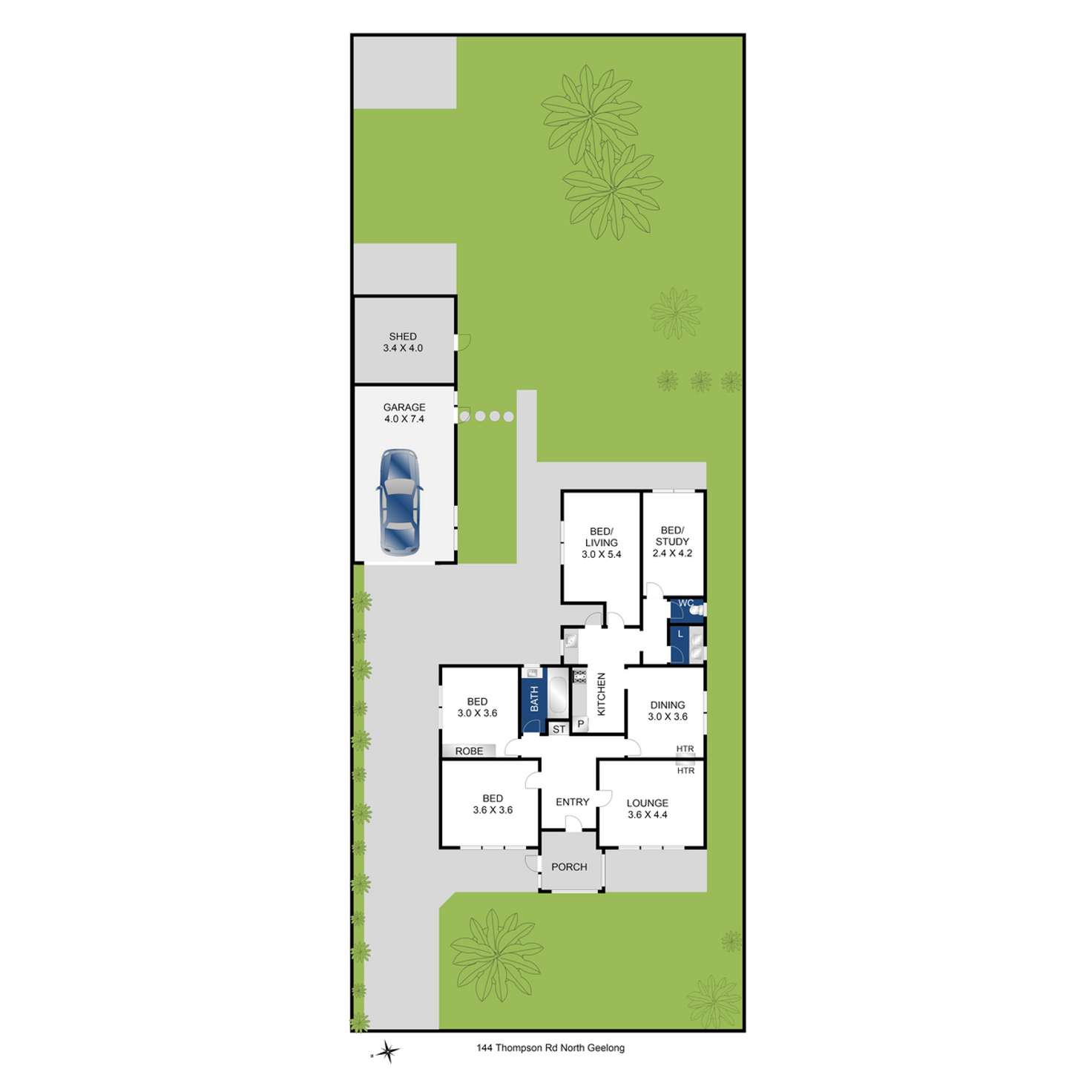Floorplan of Homely house listing, 144 Thompson Road, North Geelong VIC 3215